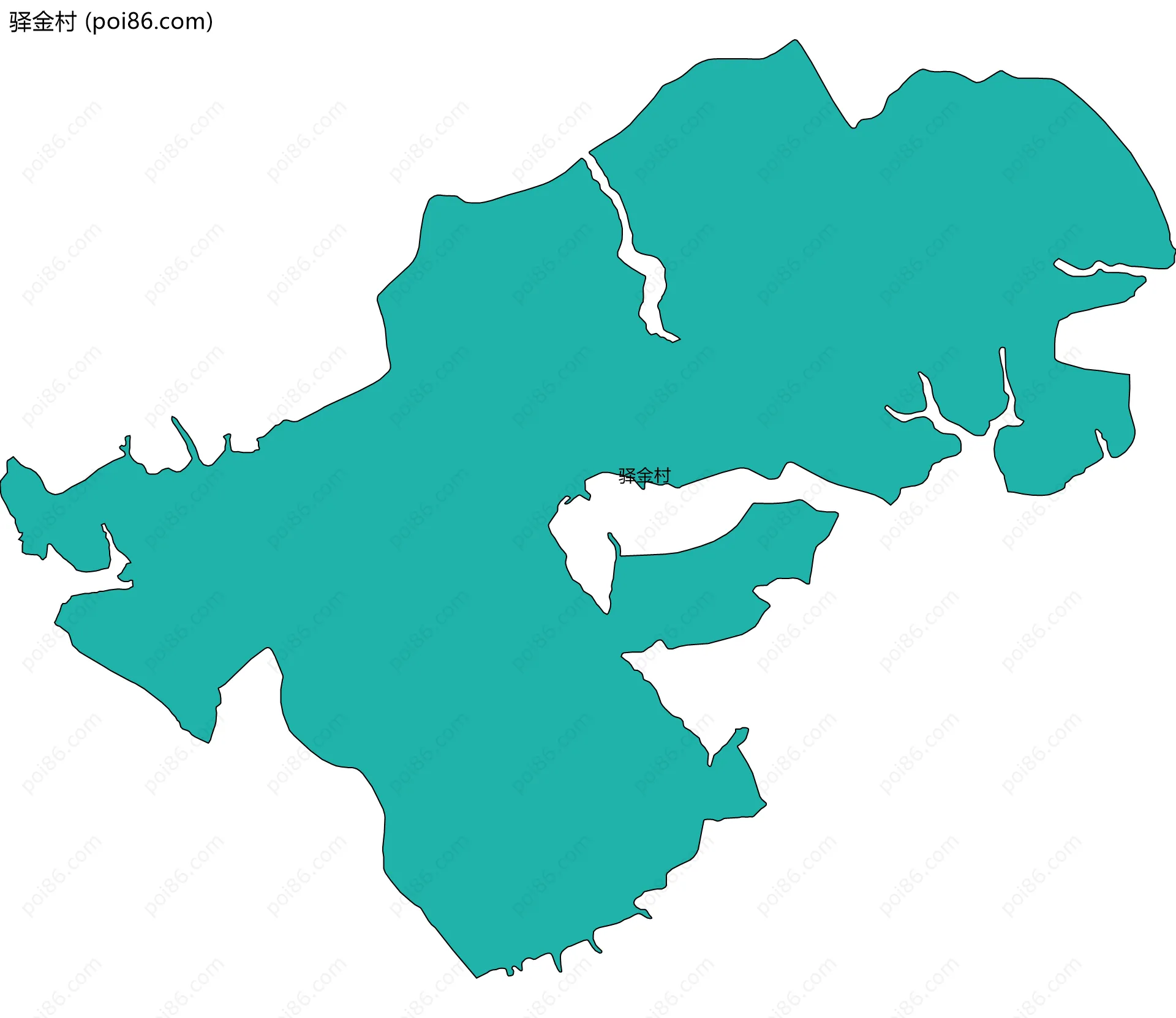 驿金村边界地图