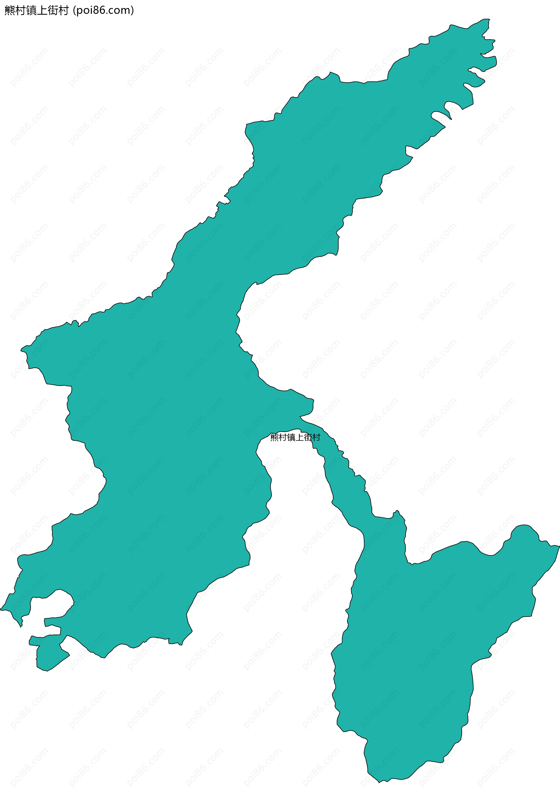 熊村镇上街村边界地图
