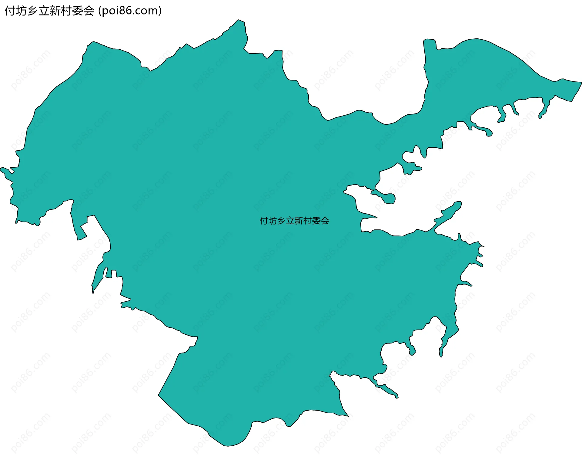 付坊乡立新村委会边界地图
