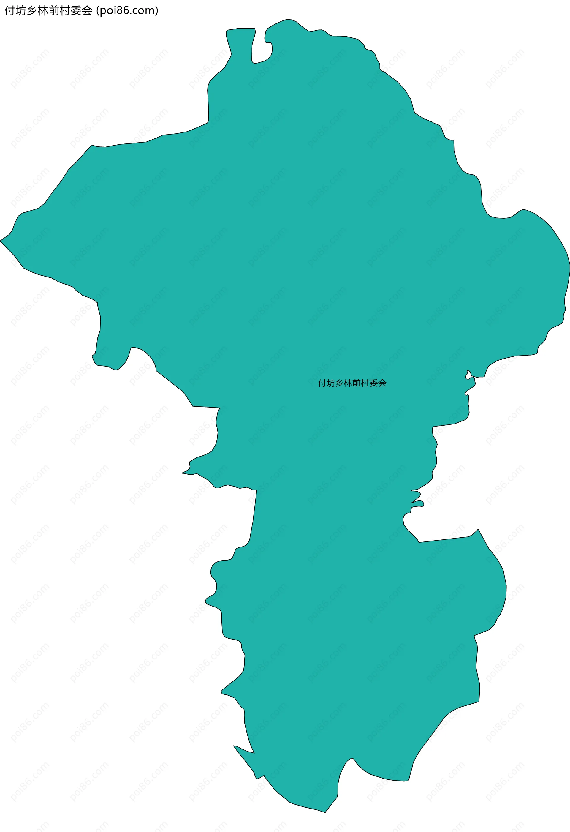 付坊乡林前村委会边界地图
