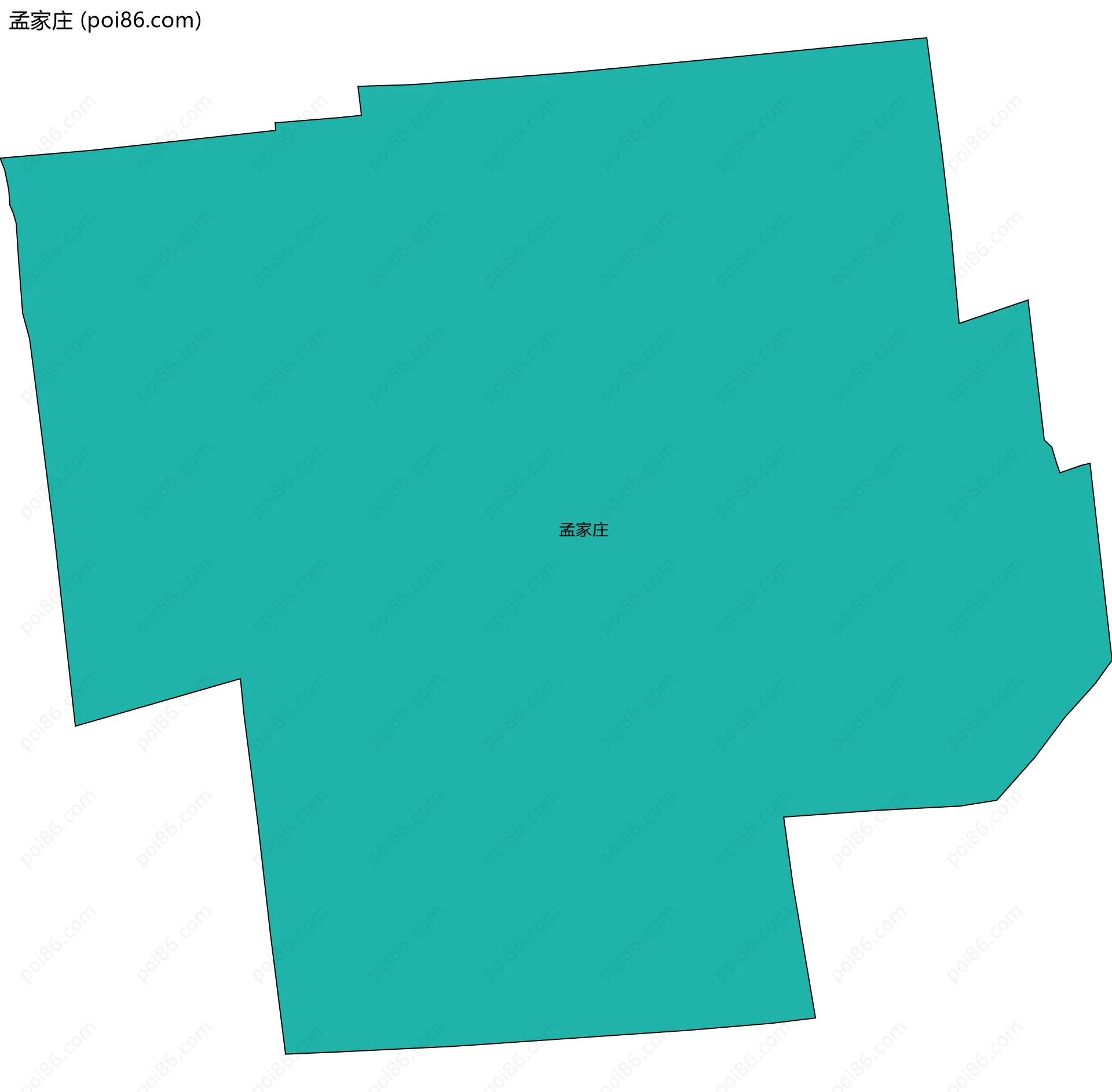 孟家庄边界地图