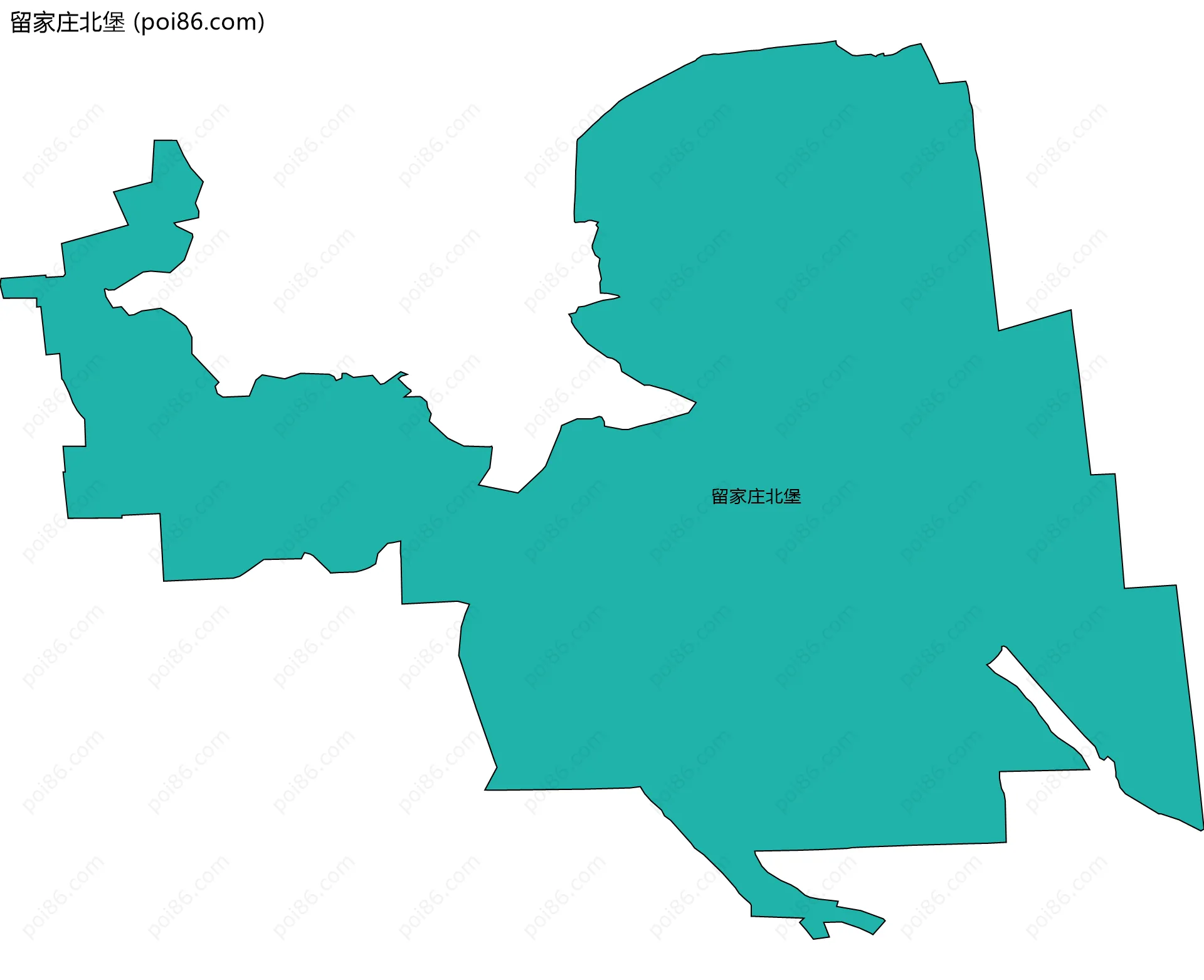 留家庄北堡边界地图