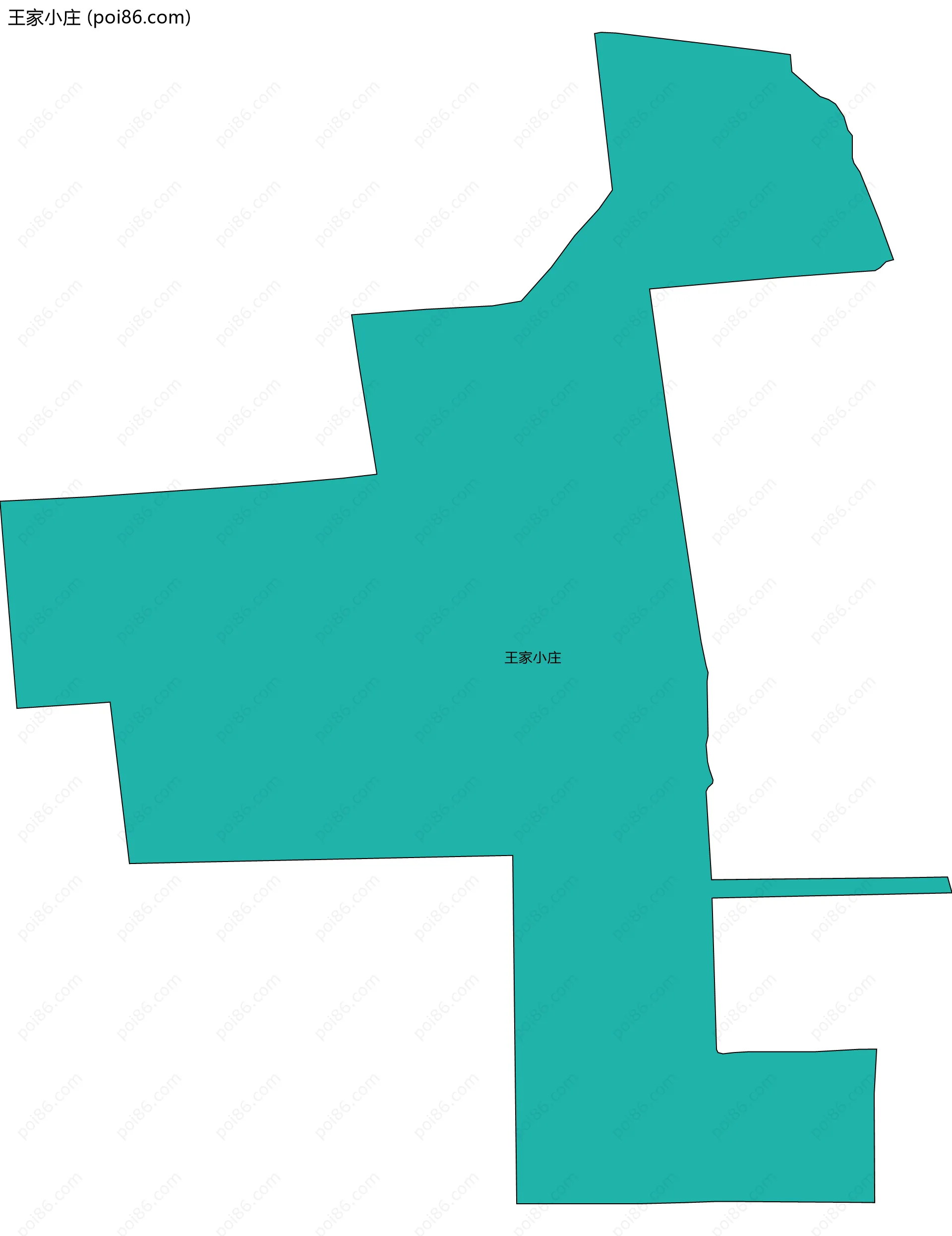 王家小庄边界地图