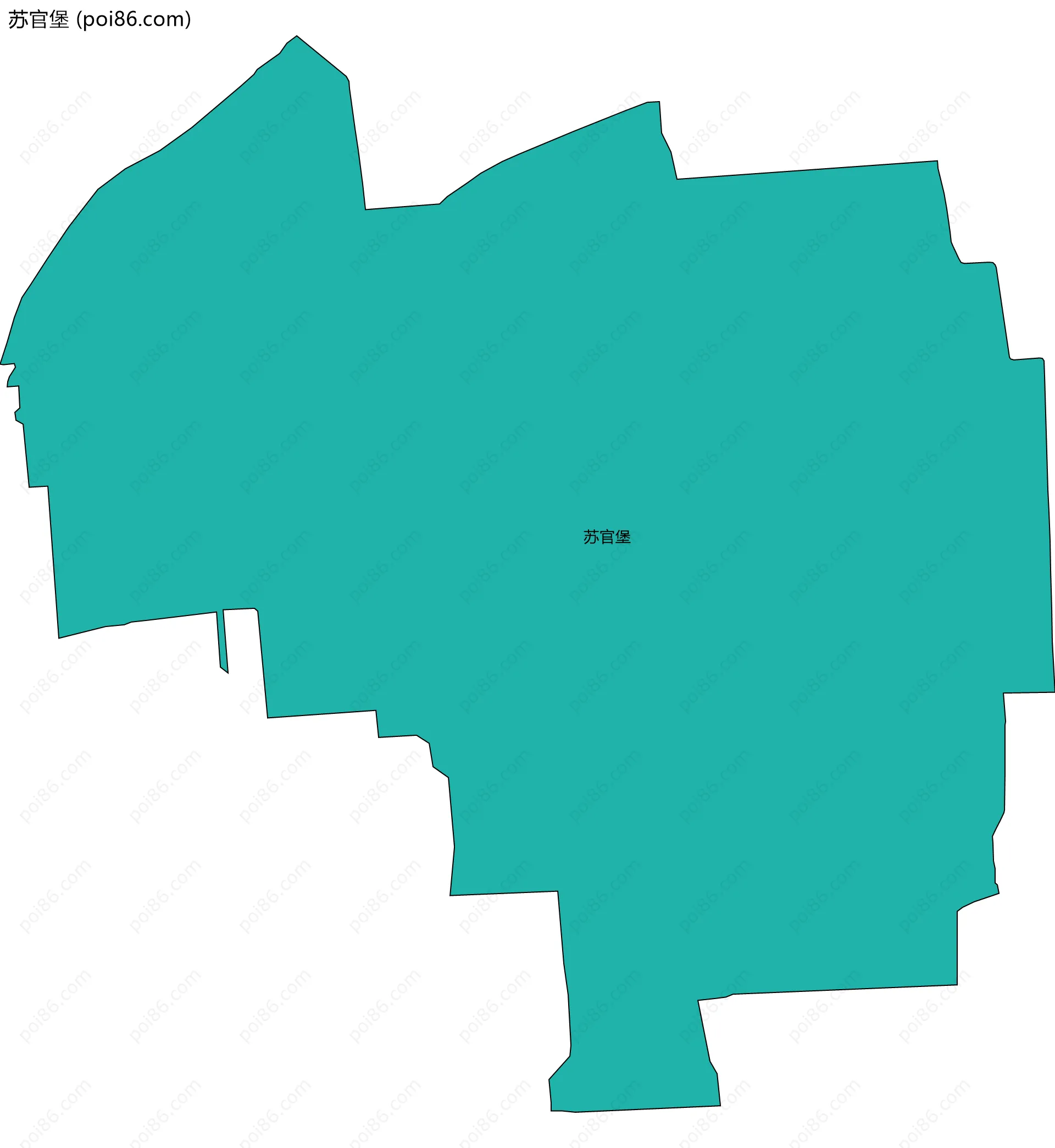 苏官堡边界地图