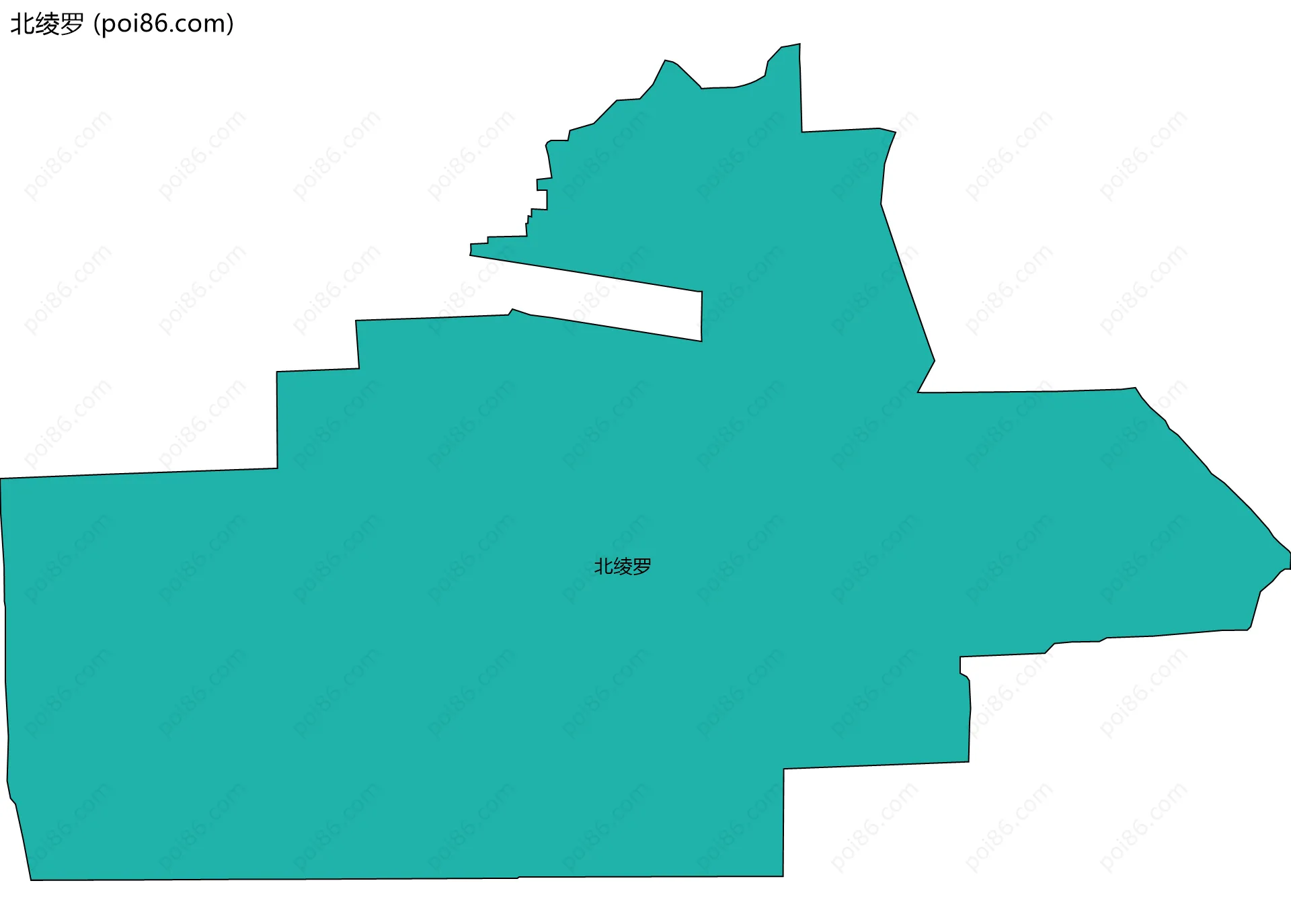 北绫罗边界地图
