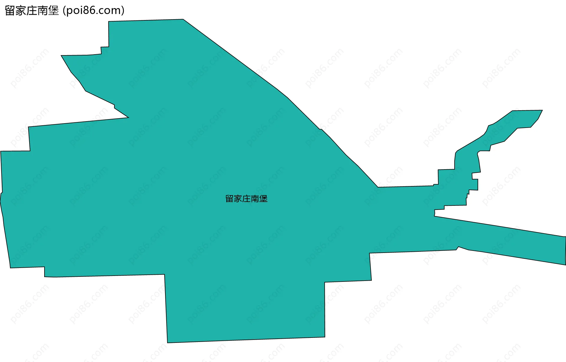 留家庄南堡边界地图