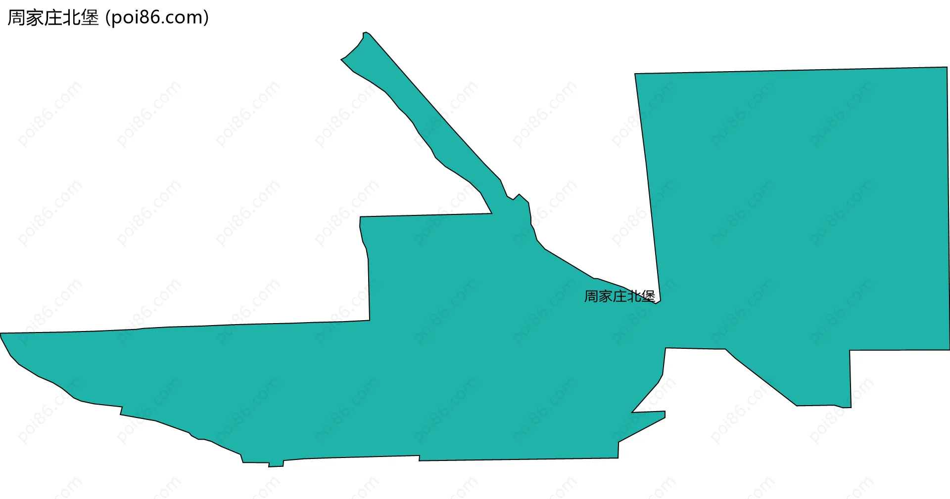 周家庄北堡边界地图