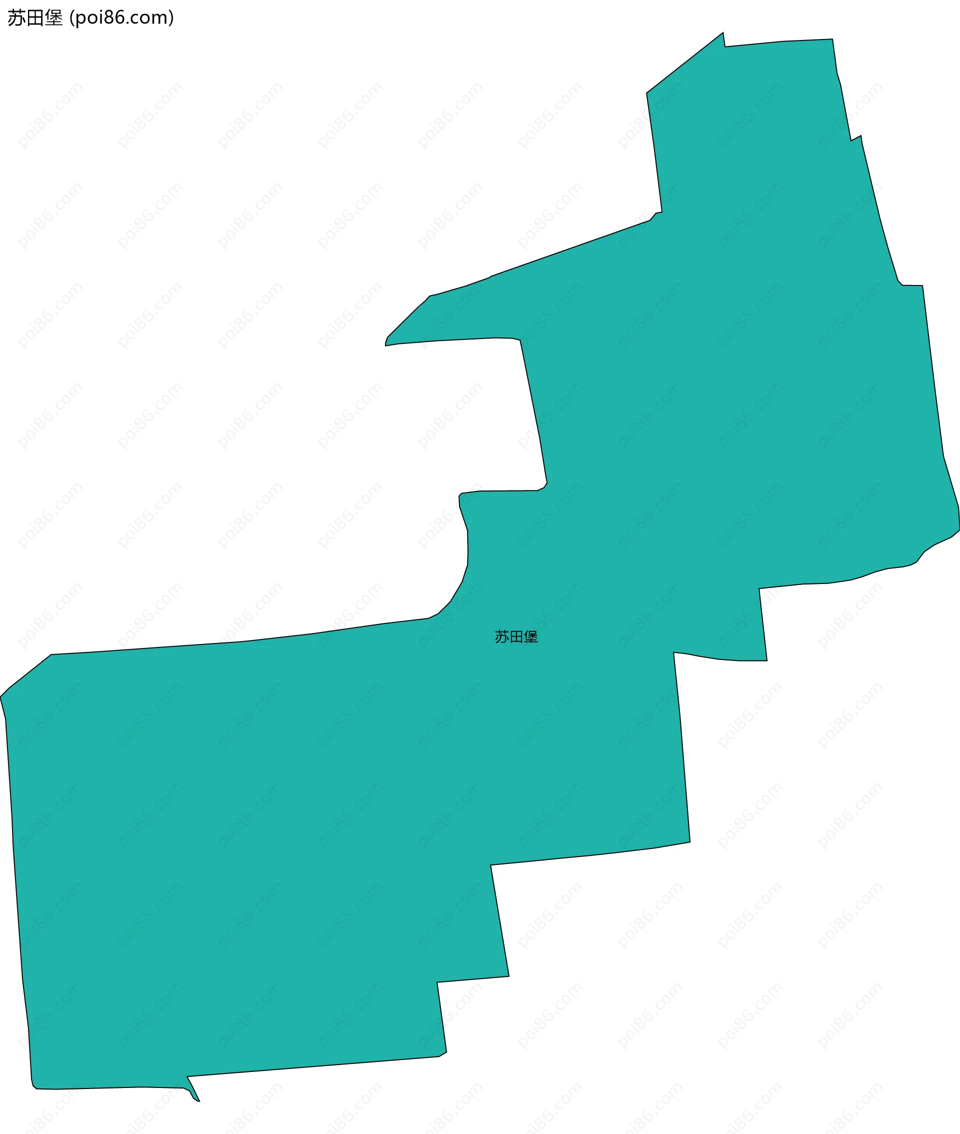 苏田堡边界地图