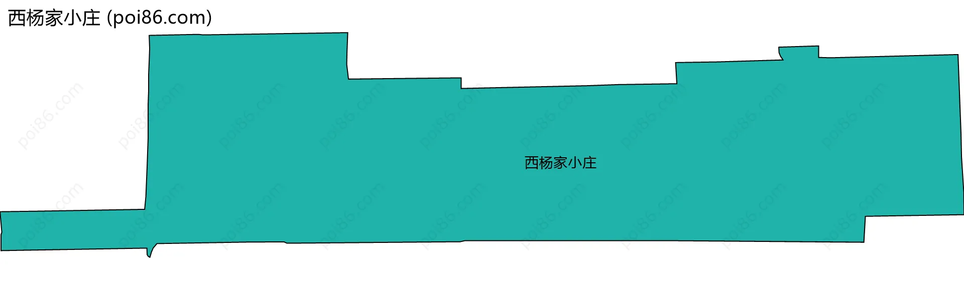 西杨家小庄边界地图