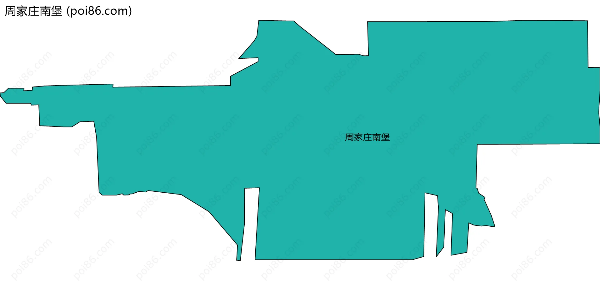 周家庄南堡边界地图