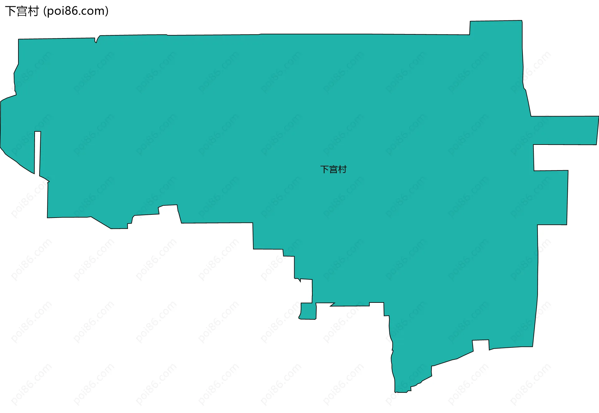 下宫村边界地图
