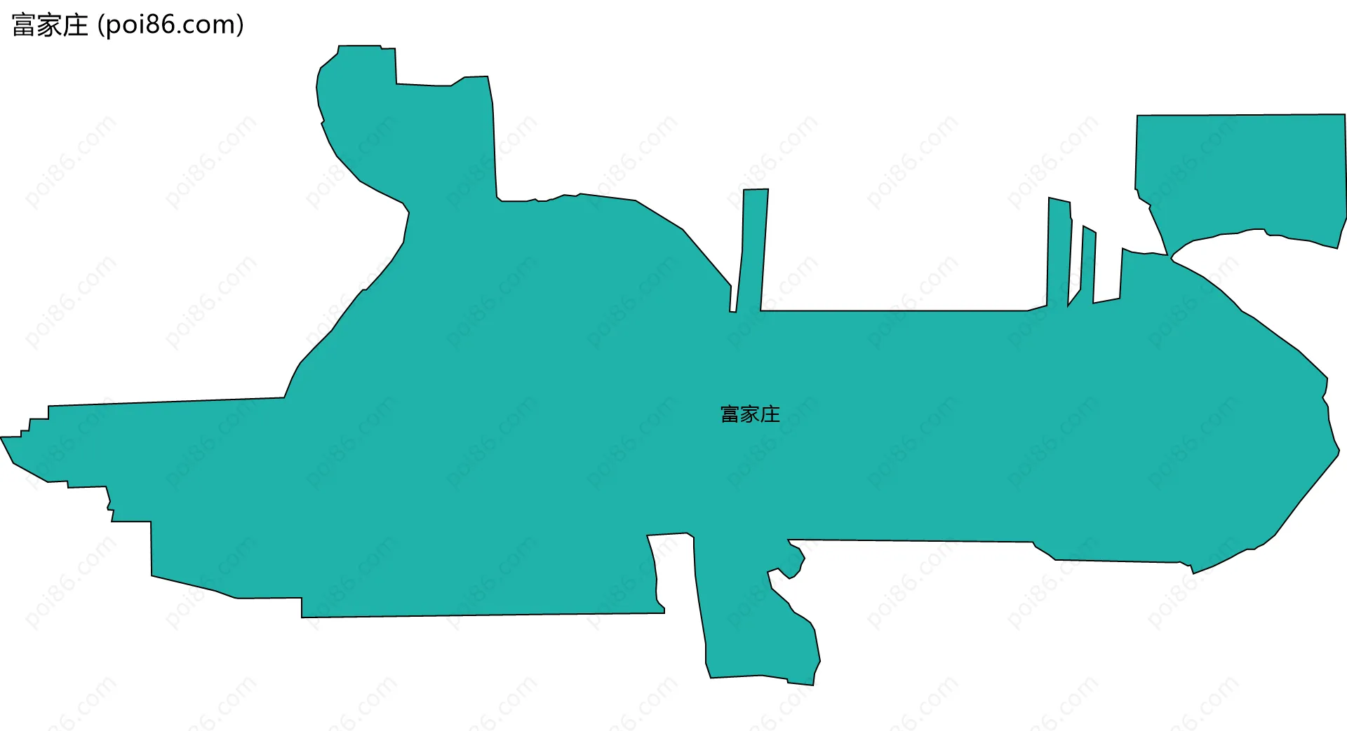 富家庄边界地图