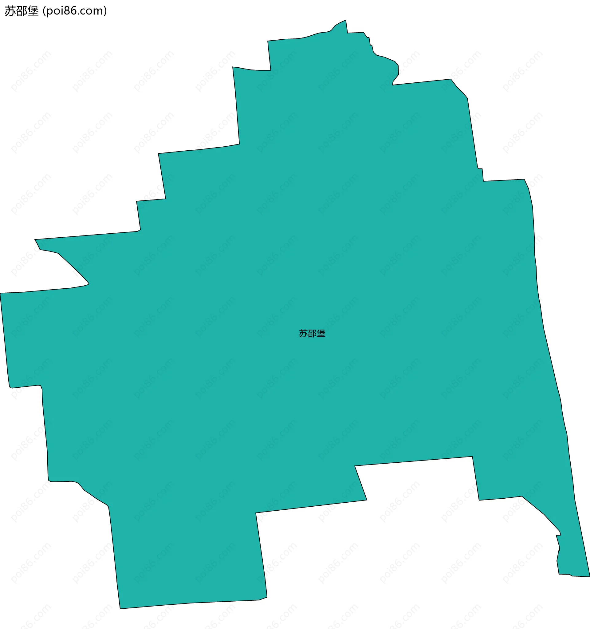 苏邵堡边界地图