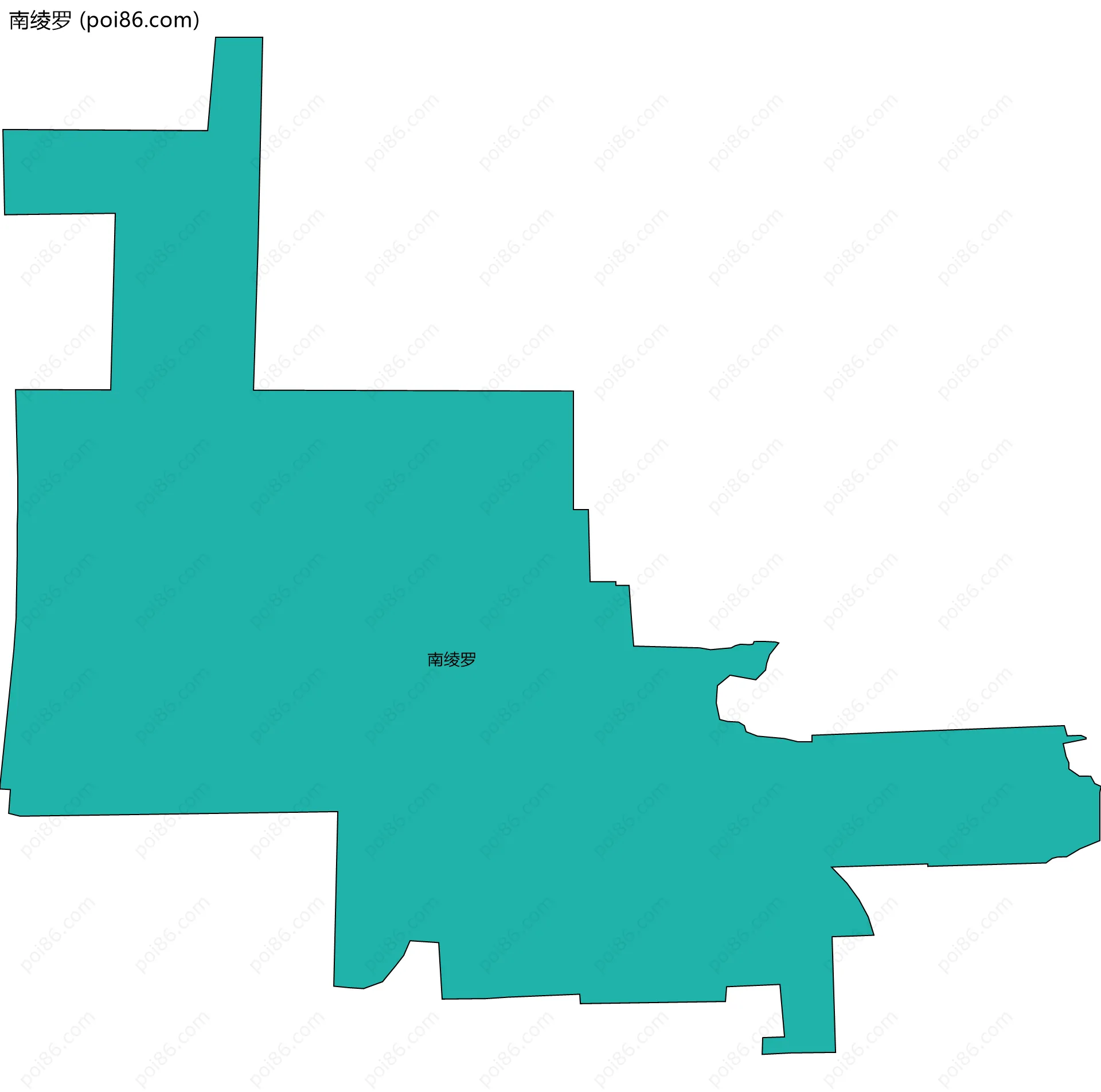 南绫罗边界地图