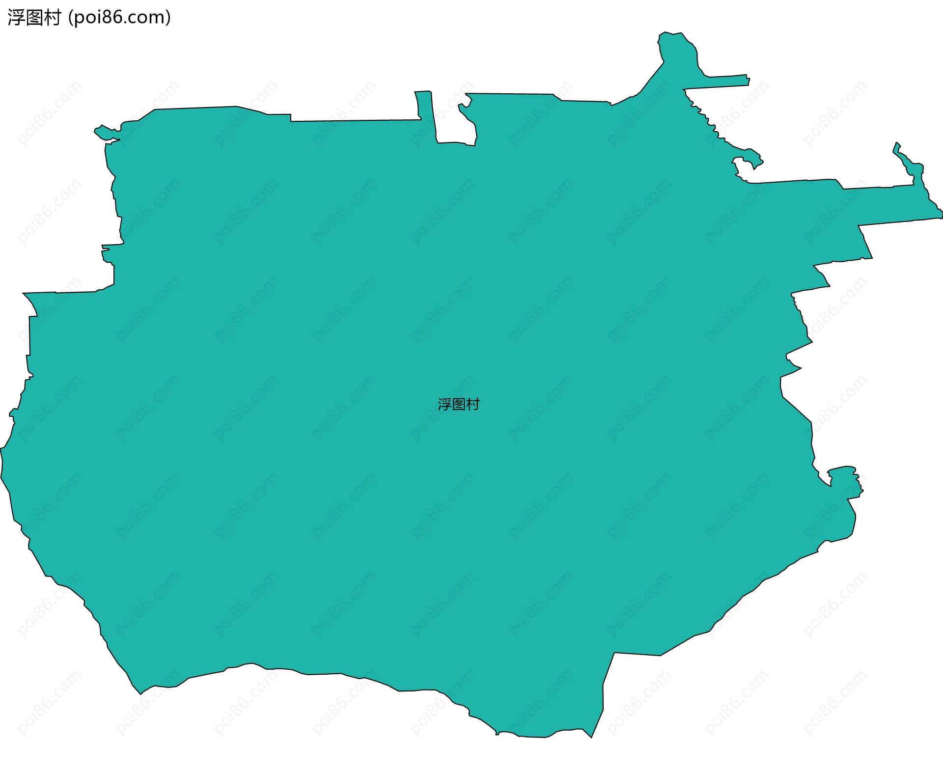 浮图村边界地图