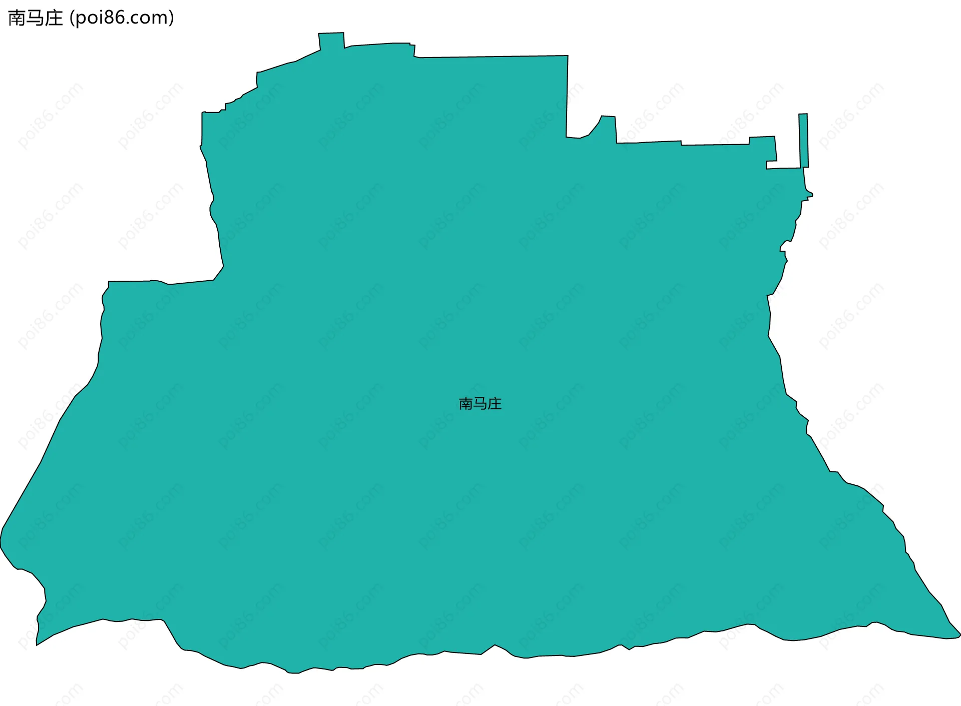 南马庄边界地图