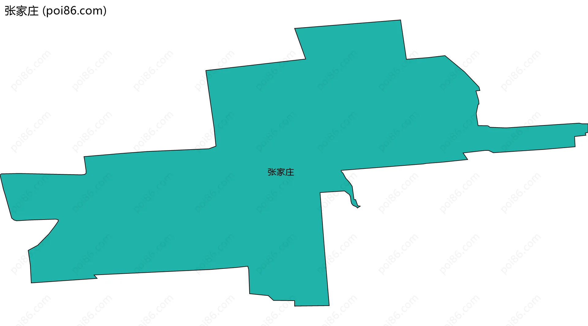 张家庄边界地图