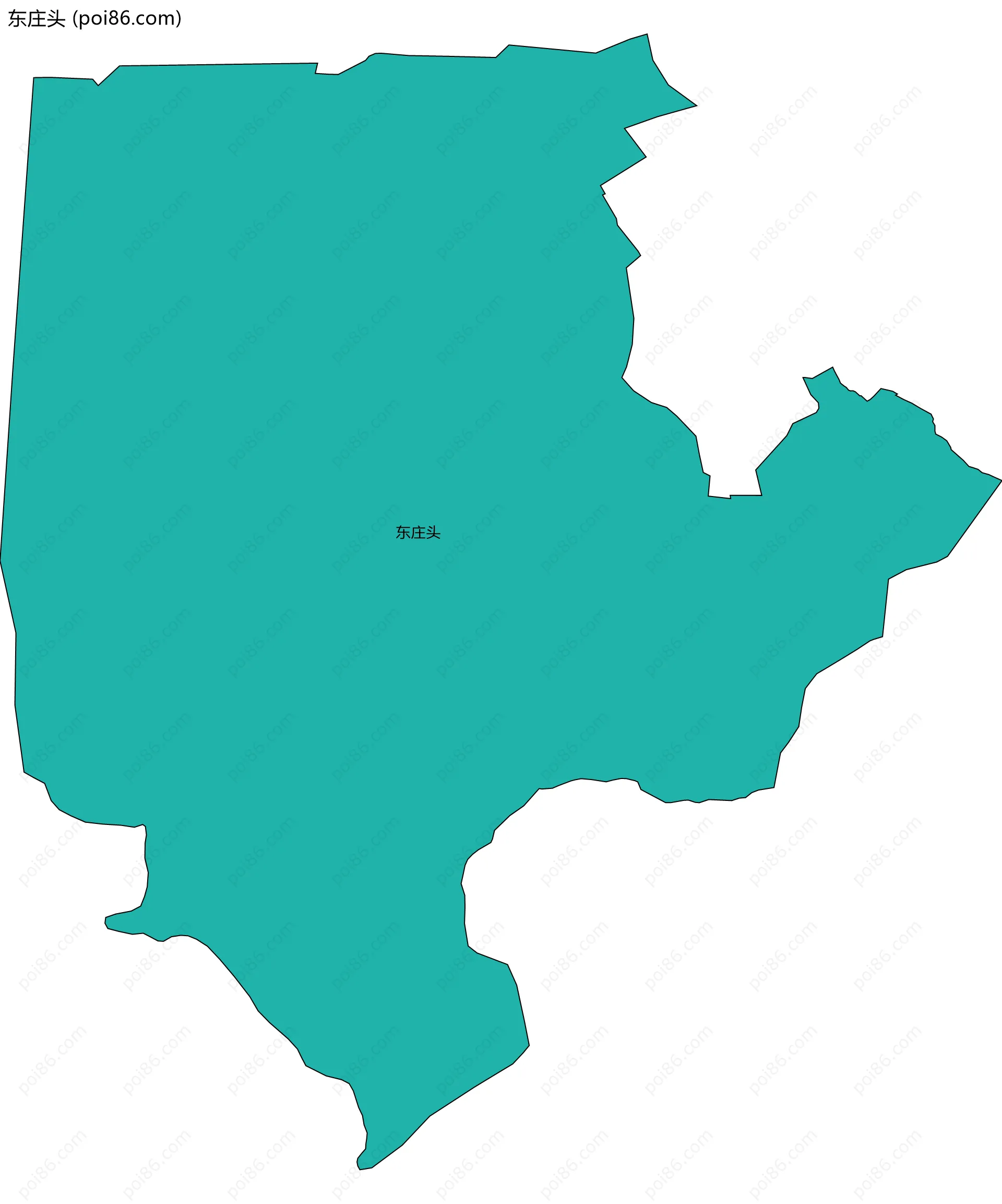 东庄头边界地图