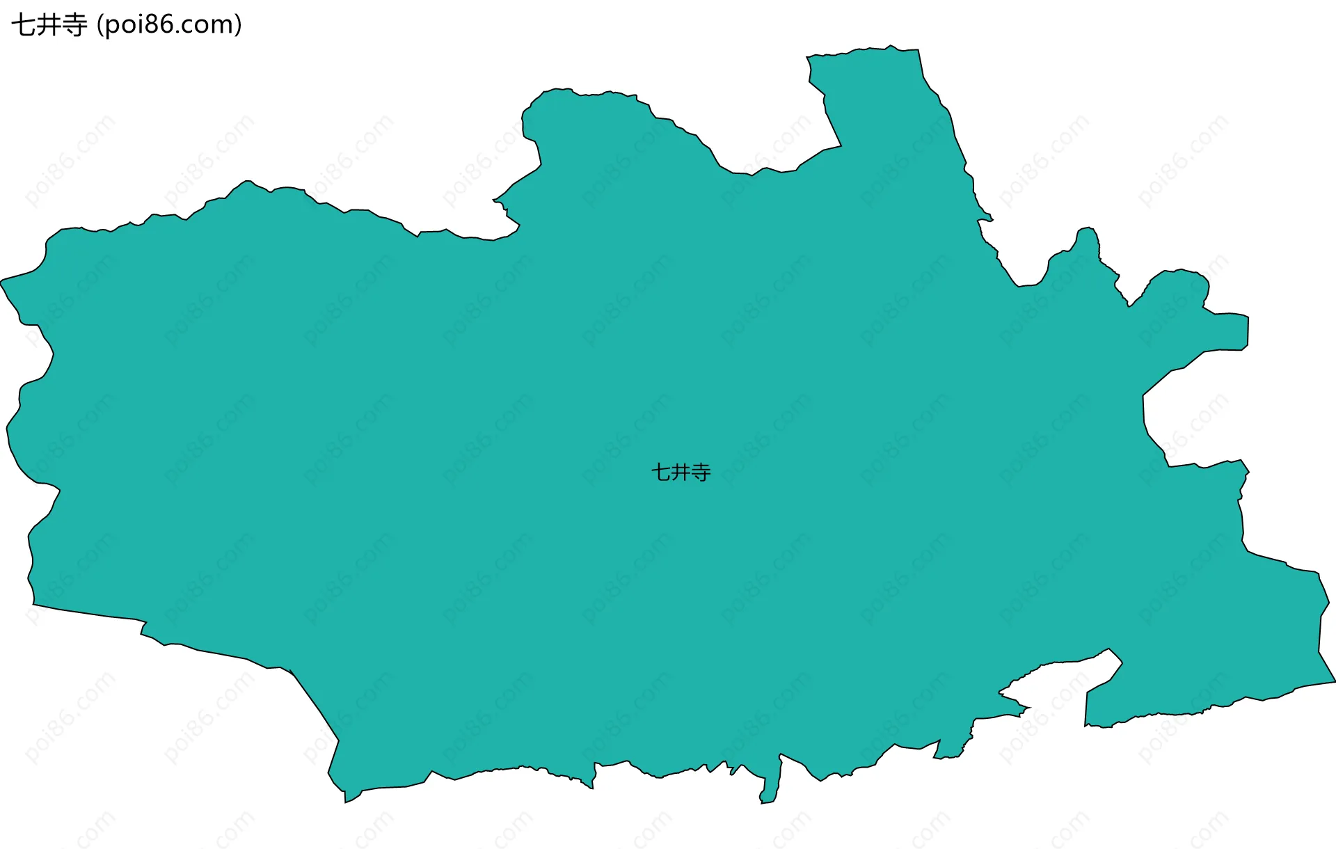 七井寺边界地图