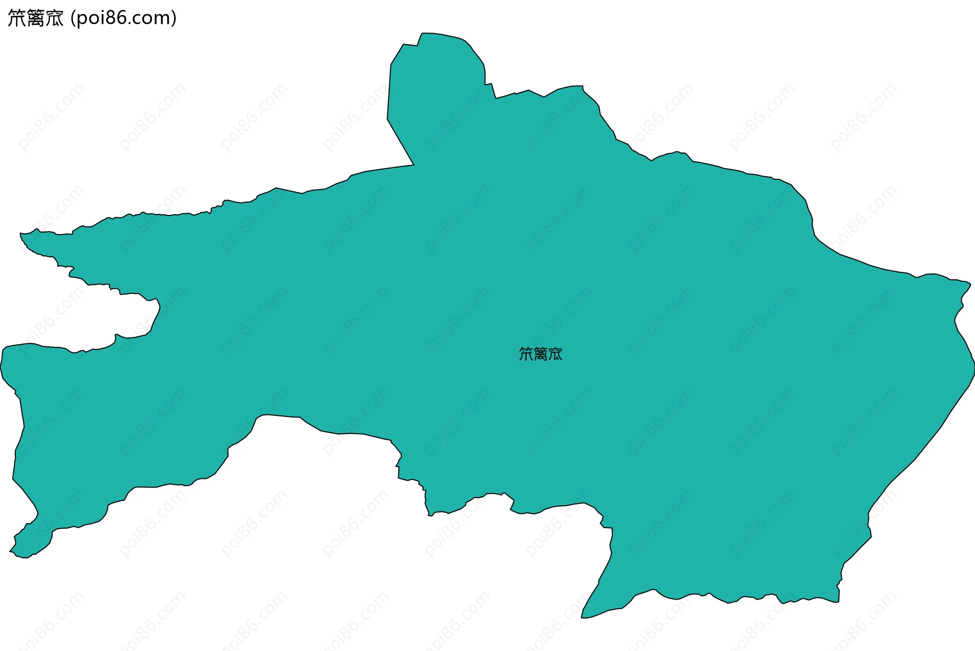 笊篱窊边界地图