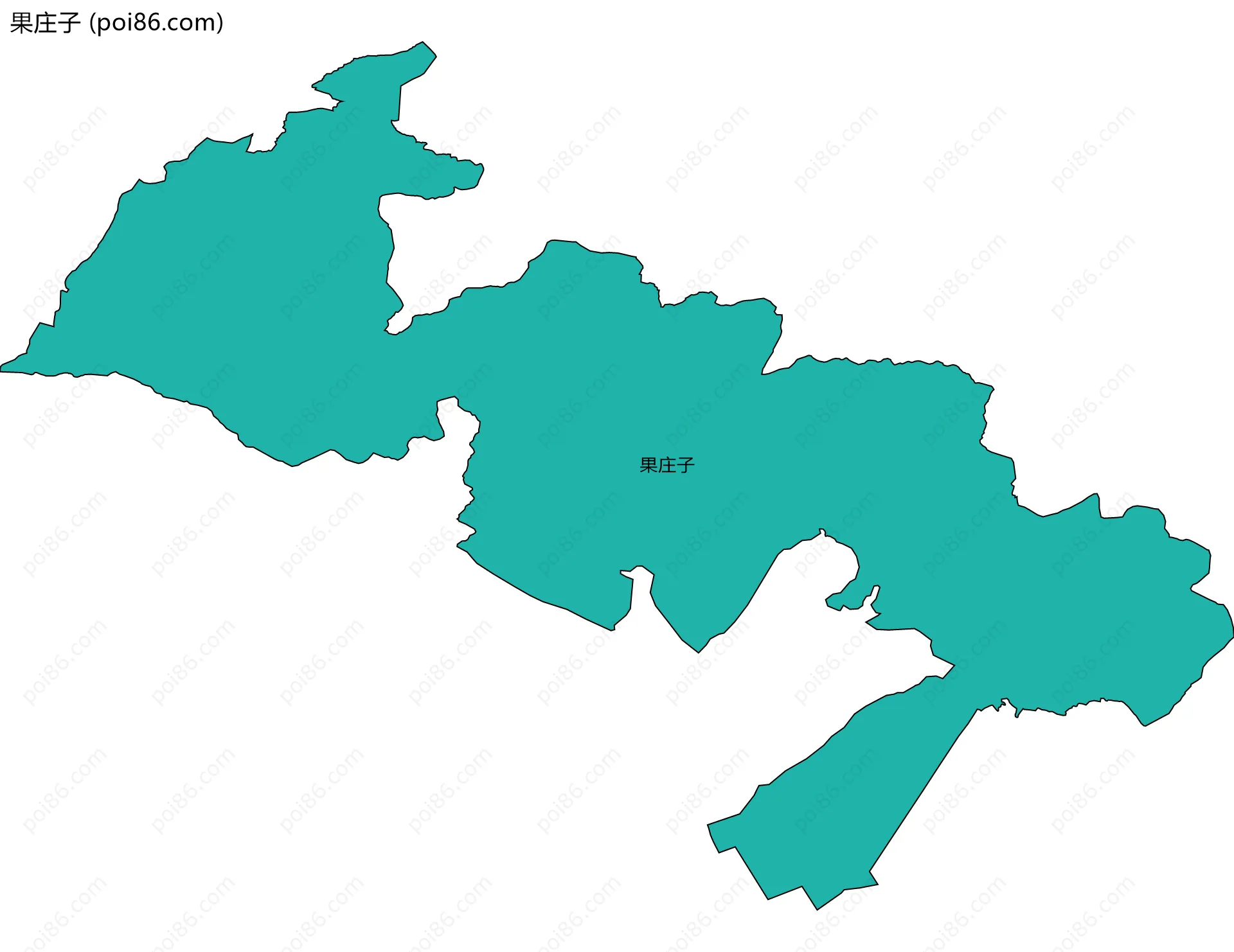 果庄子边界地图