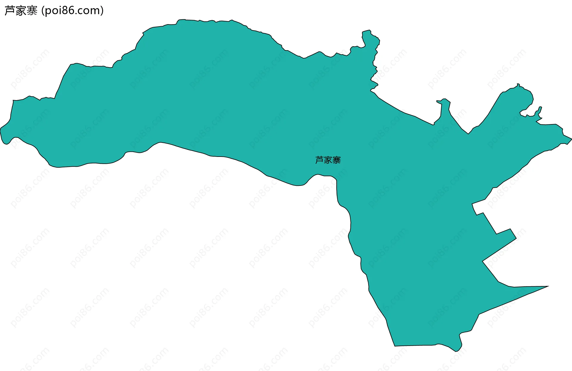 芦家寨边界地图