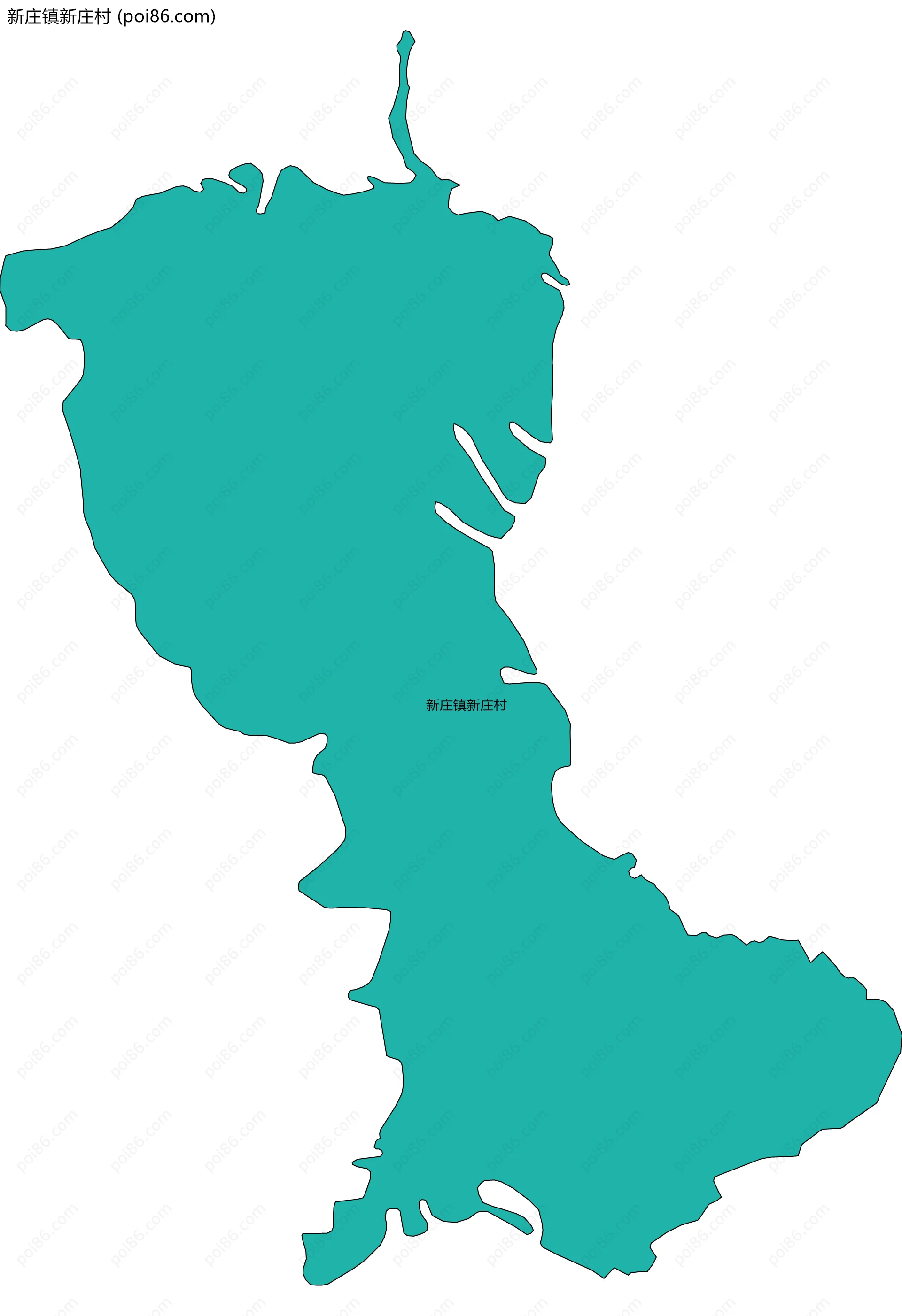 新庄镇新庄村边界地图