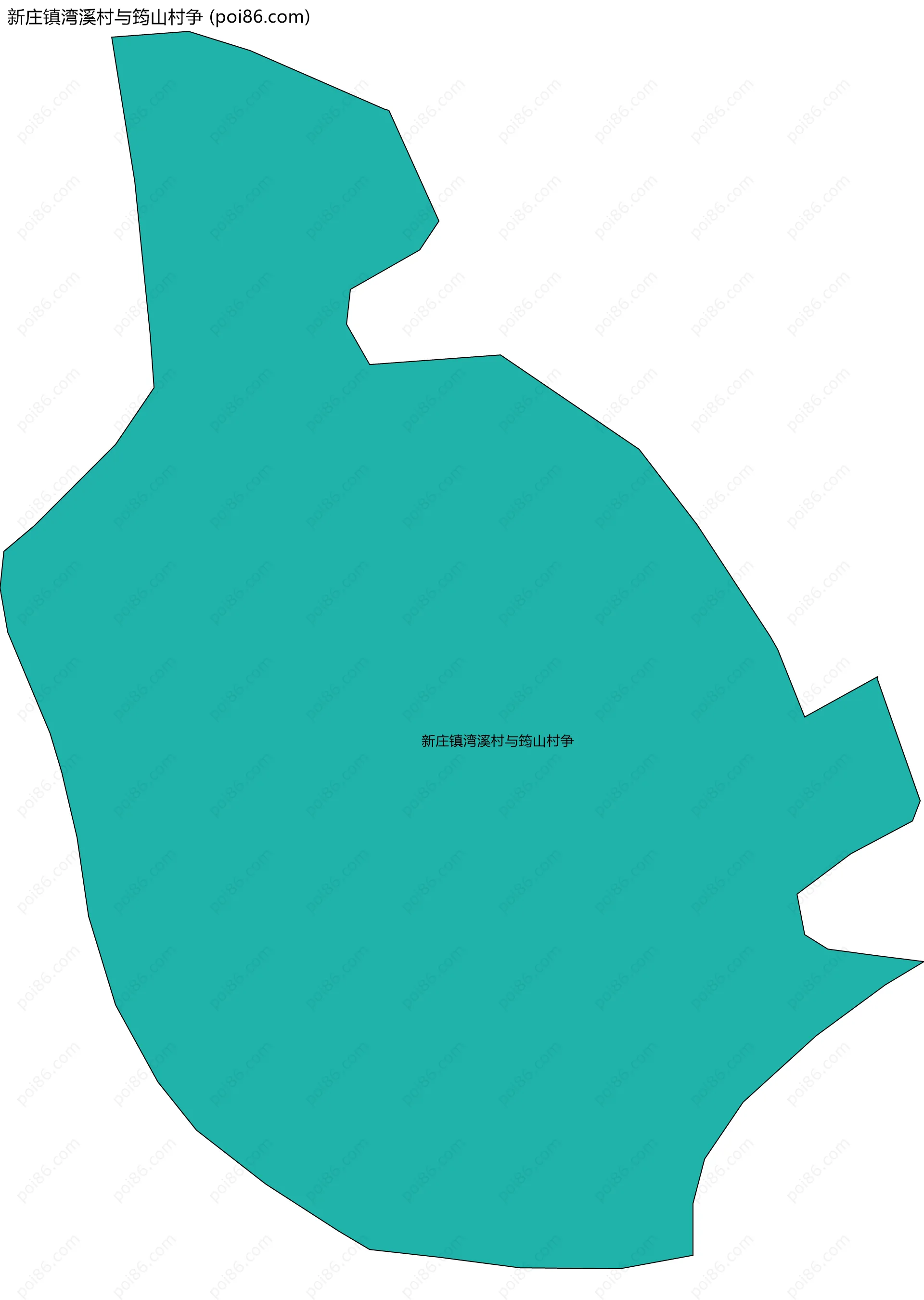 新庄镇湾溪村与筠山村争边界地图