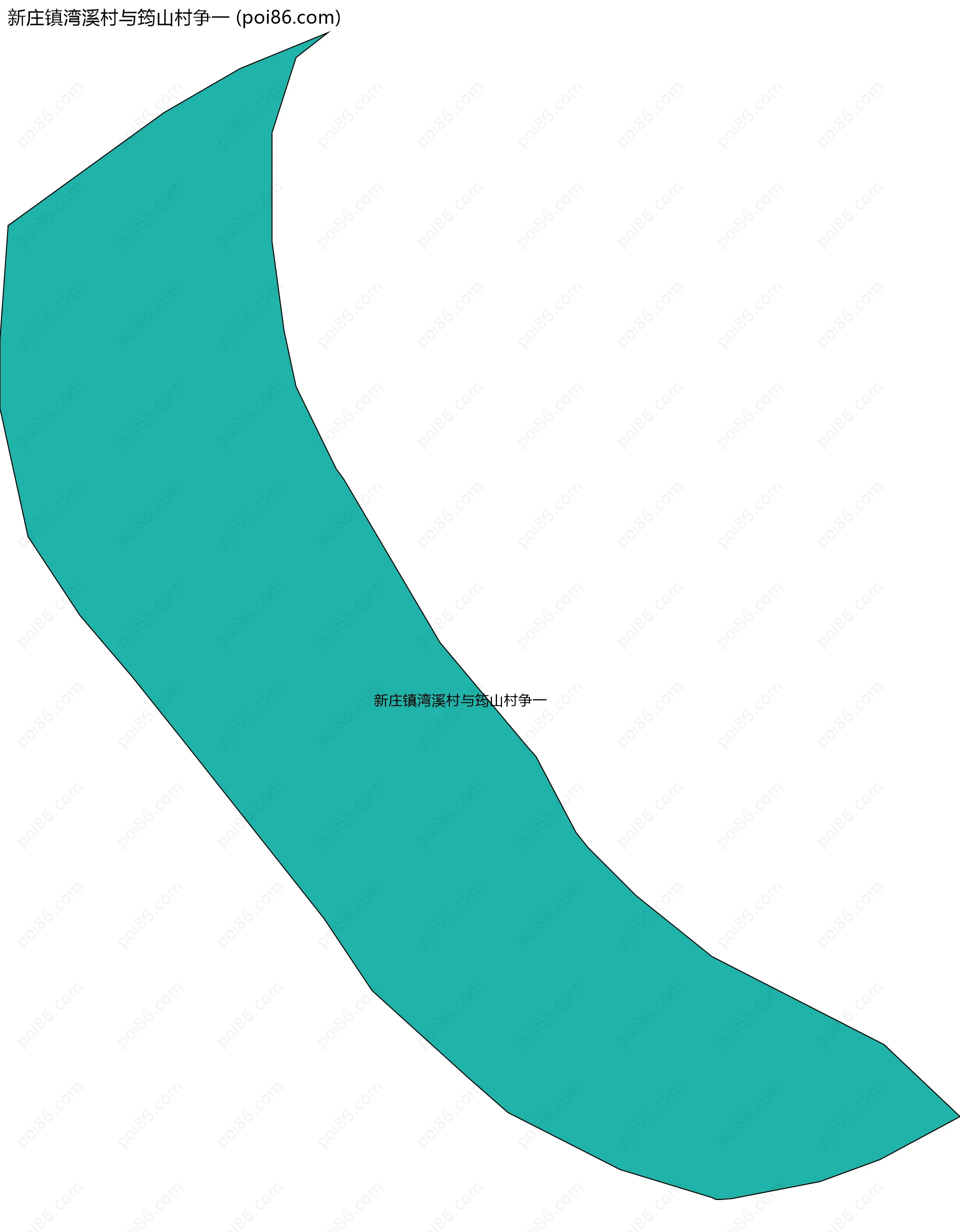 新庄镇湾溪村与筠山村争一边界地图