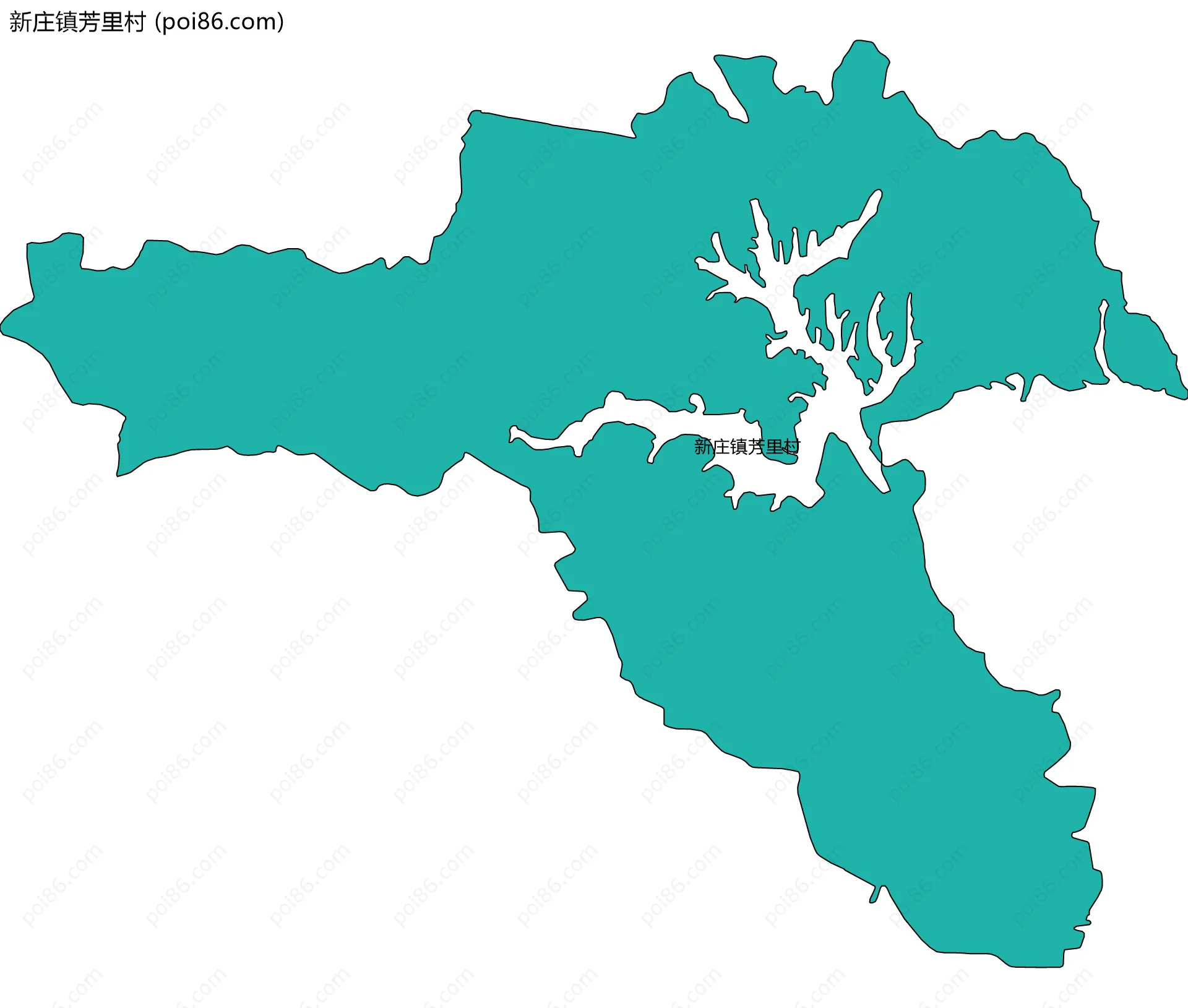 新庄镇芳里村边界地图