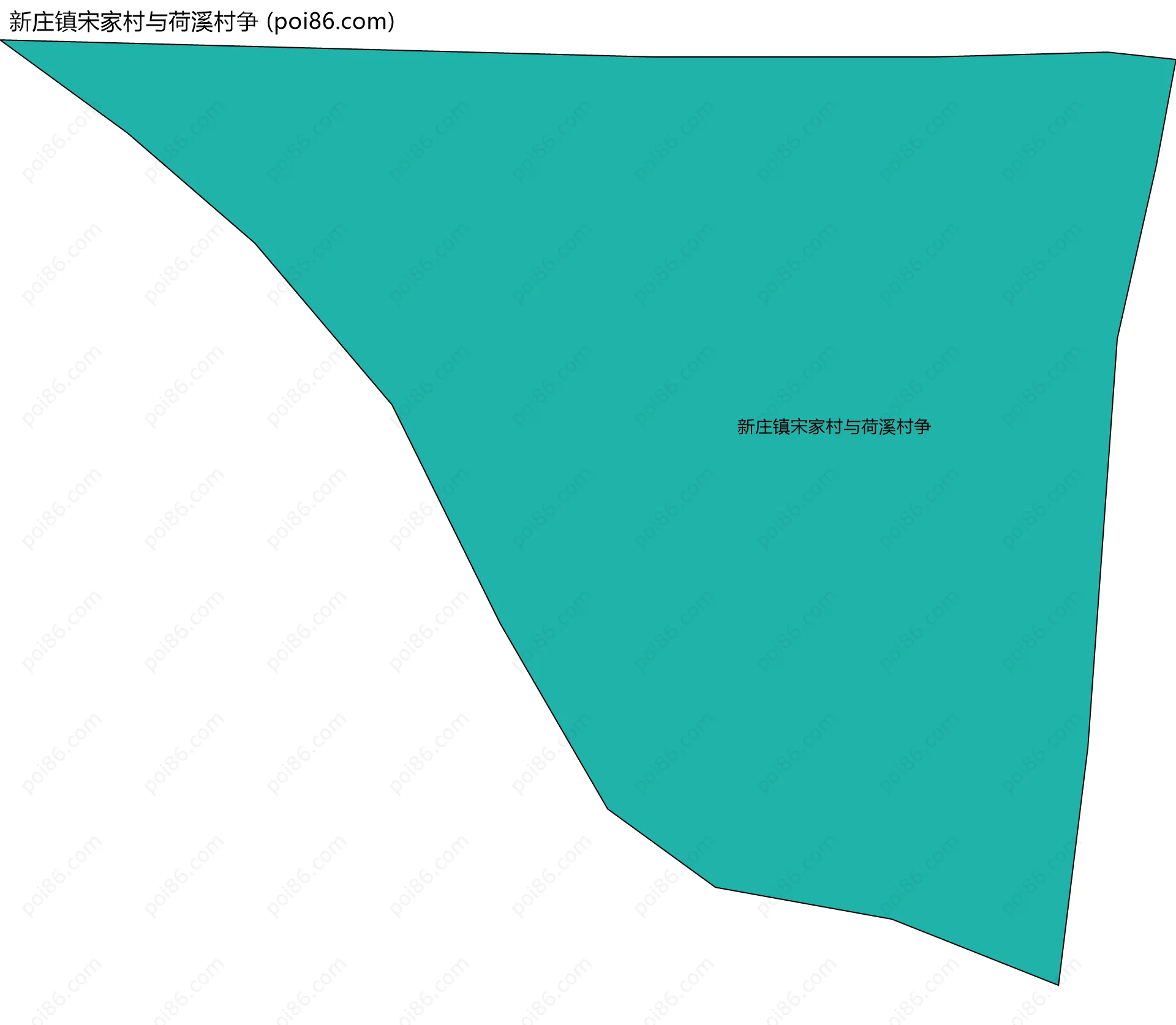 新庄镇宋家村与荷溪村争边界地图