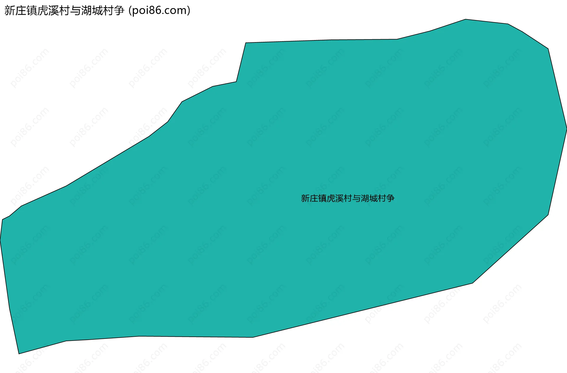 新庄镇虎溪村与湖城村争边界地图