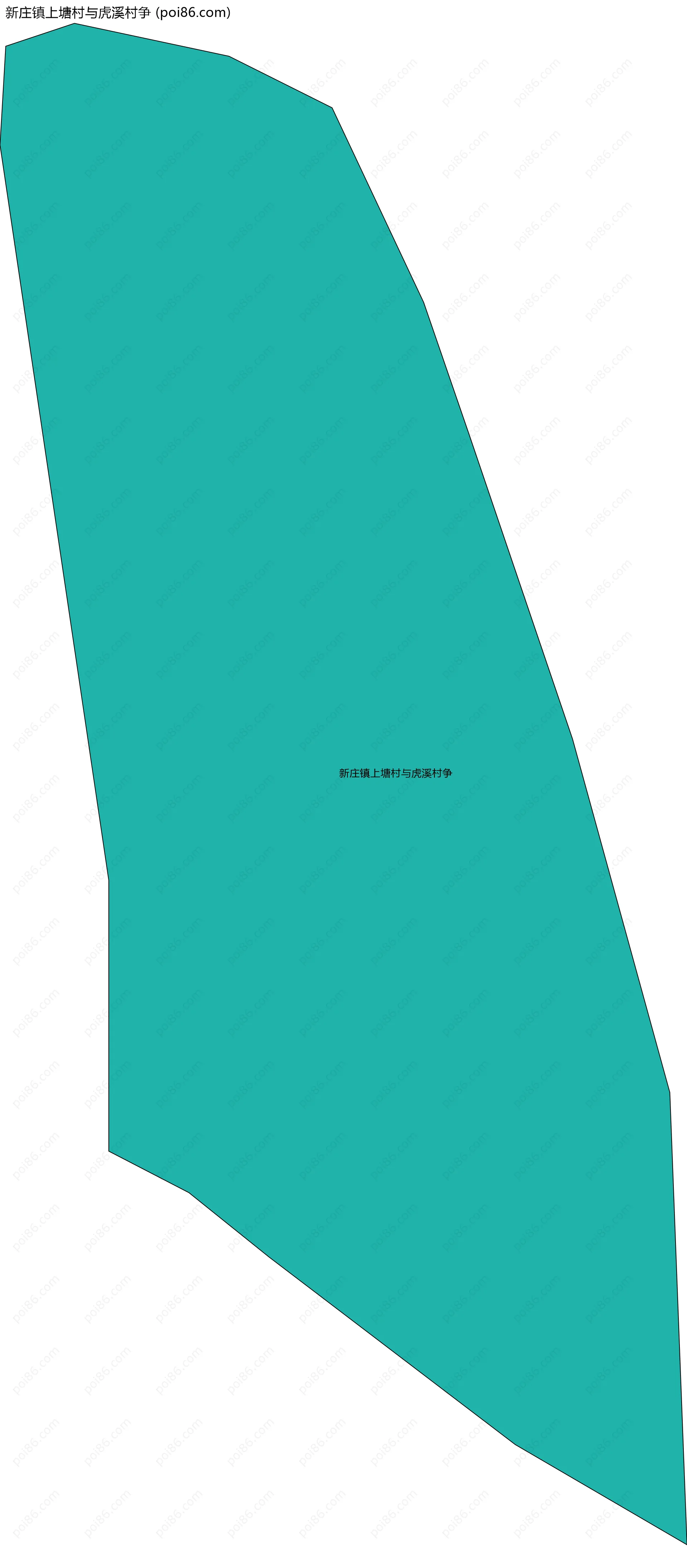 新庄镇上塘村与虎溪村争边界地图