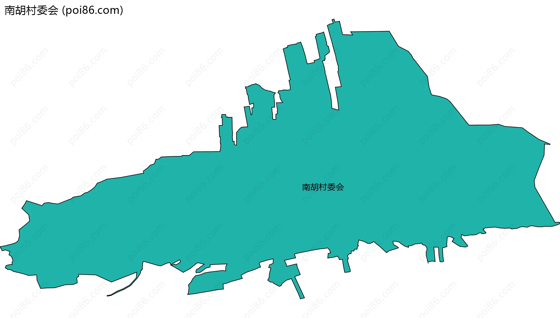 南胡村委会边界地图