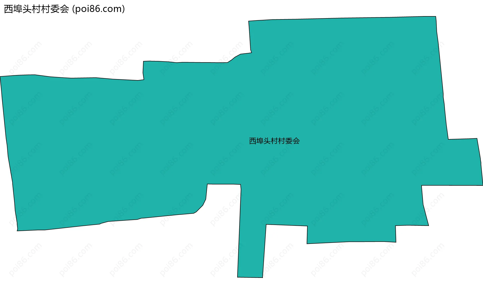 西埠头村村委会边界地图