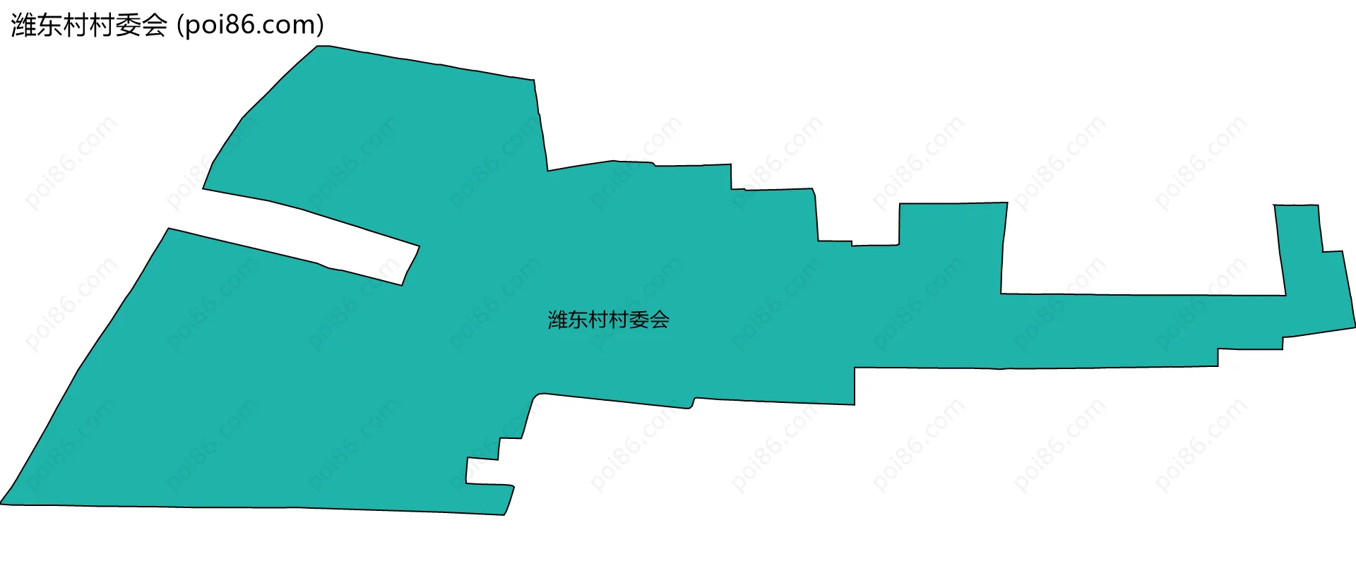 潍东村村委会边界地图