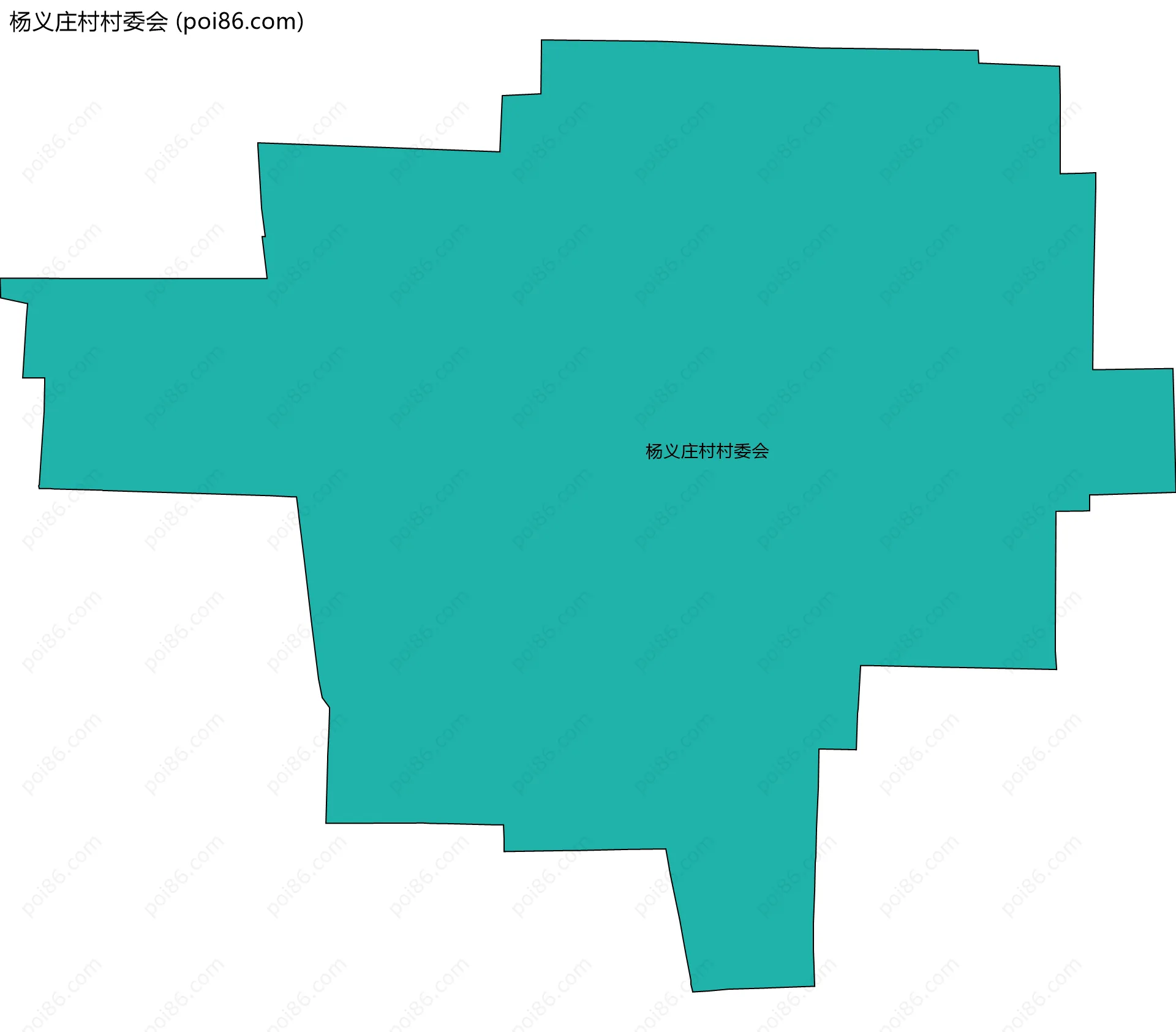 杨义庄村村委会边界地图