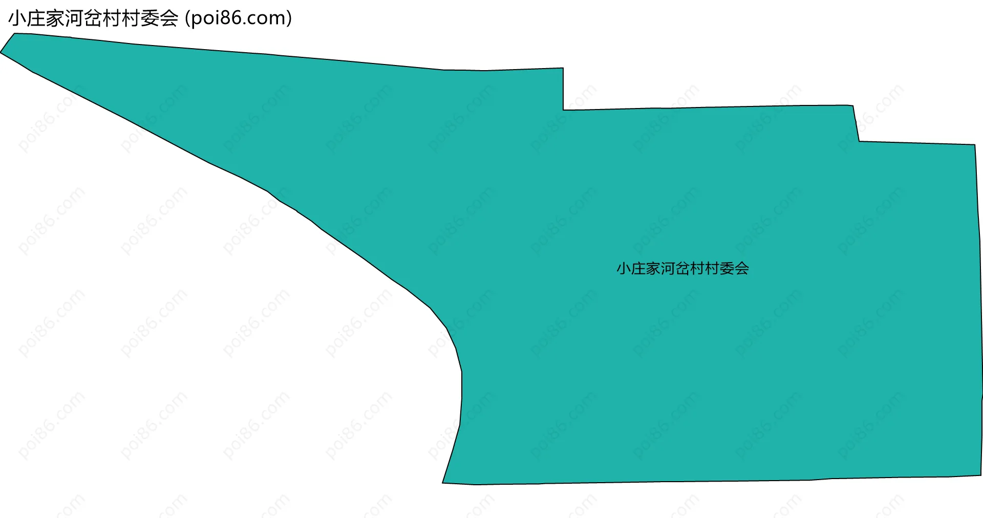小庄家河岔村村委会边界地图