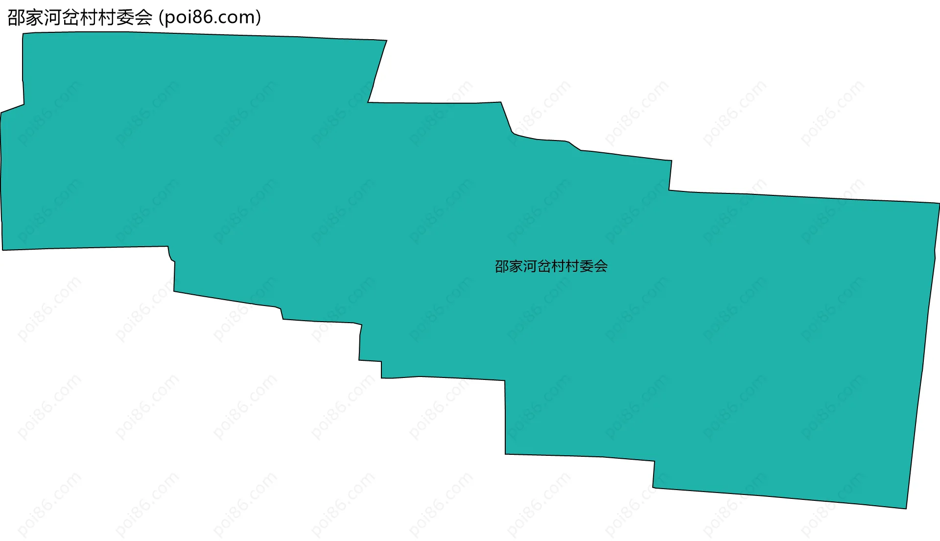 邵家河岔村村委会边界地图