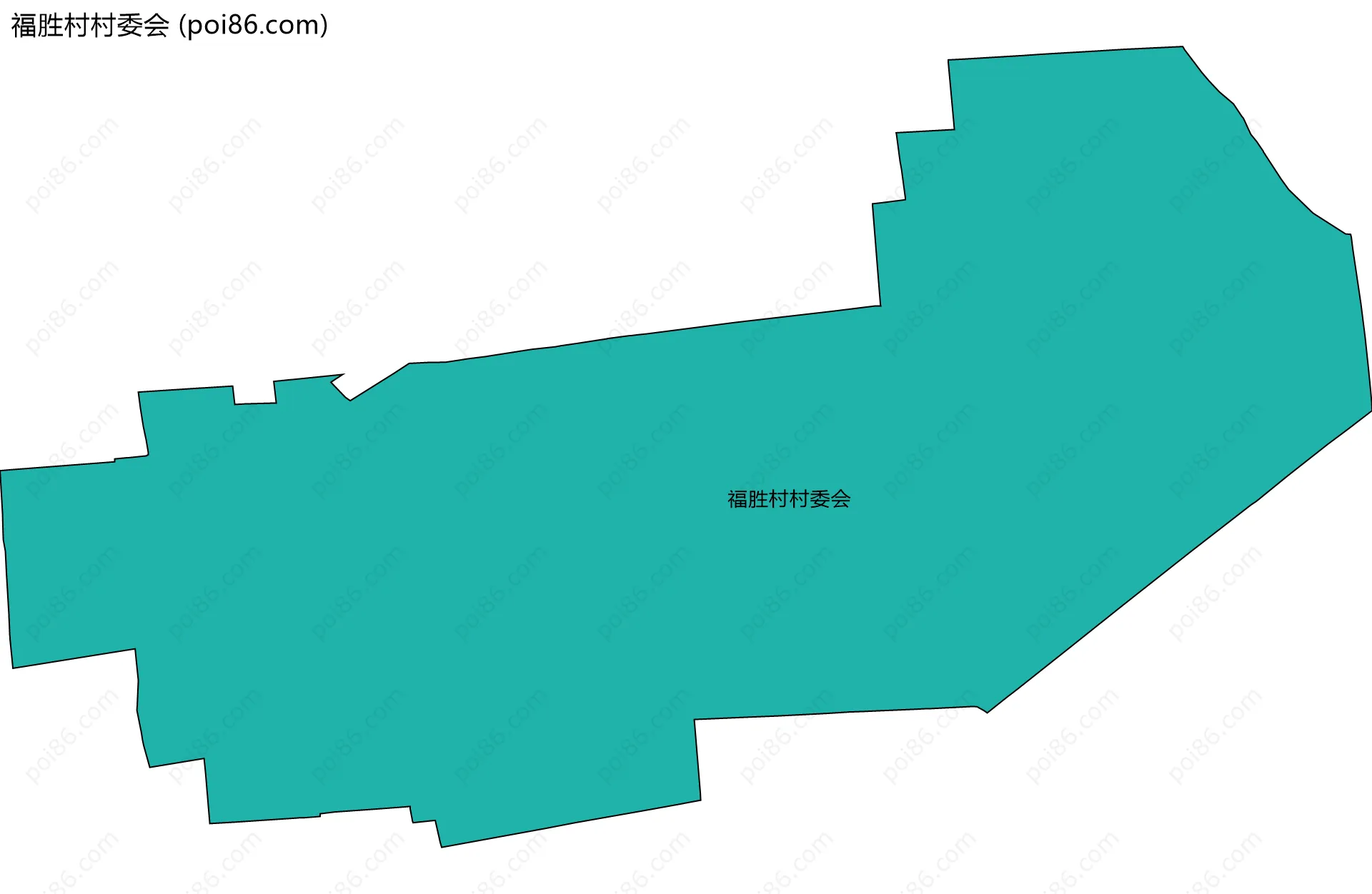 福胜村村委会边界地图
