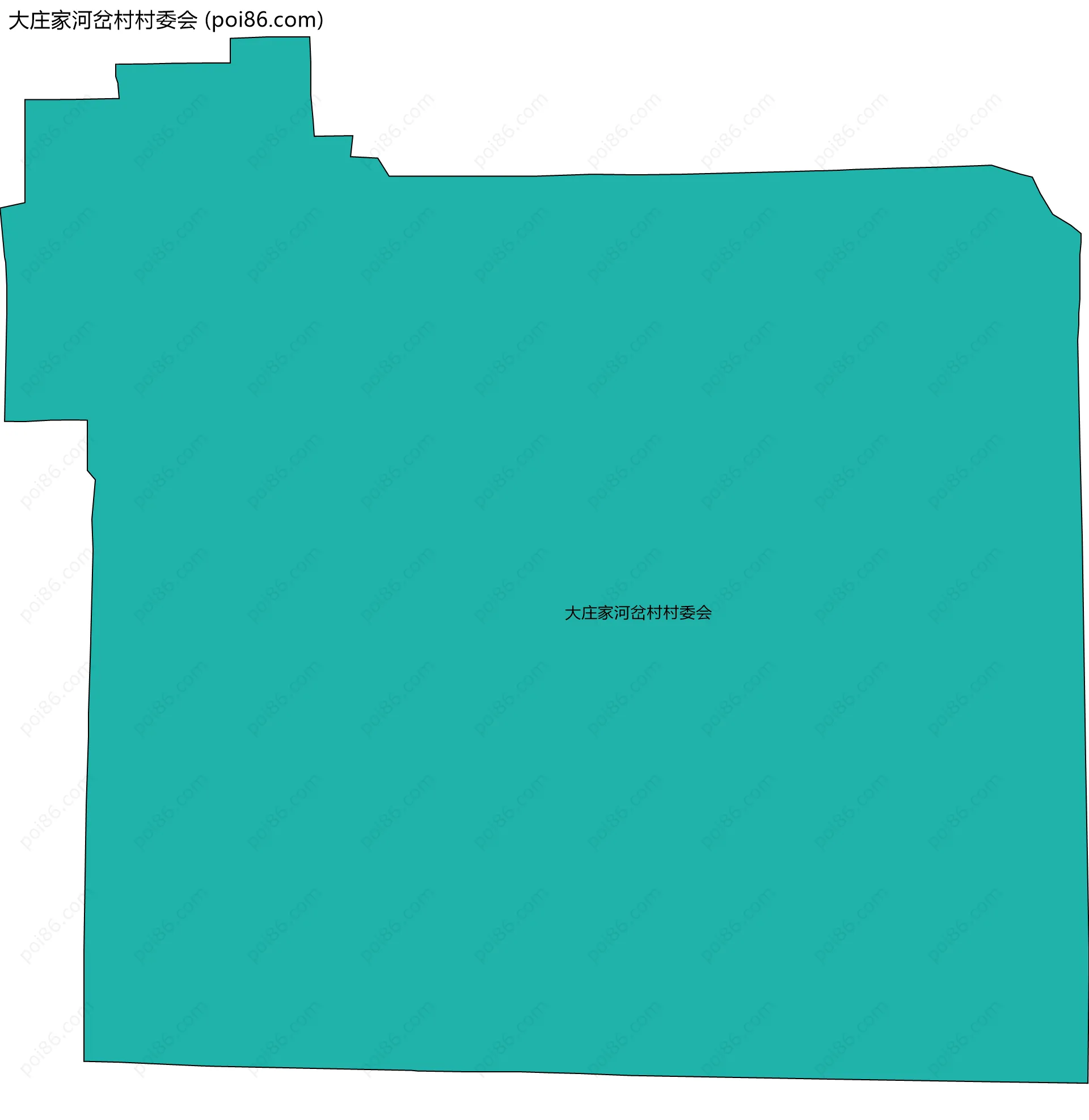 大庄家河岔村村委会边界地图