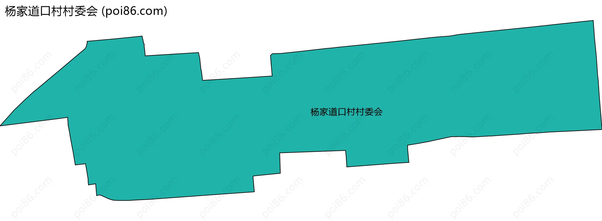 杨家道口村村委会边界地图