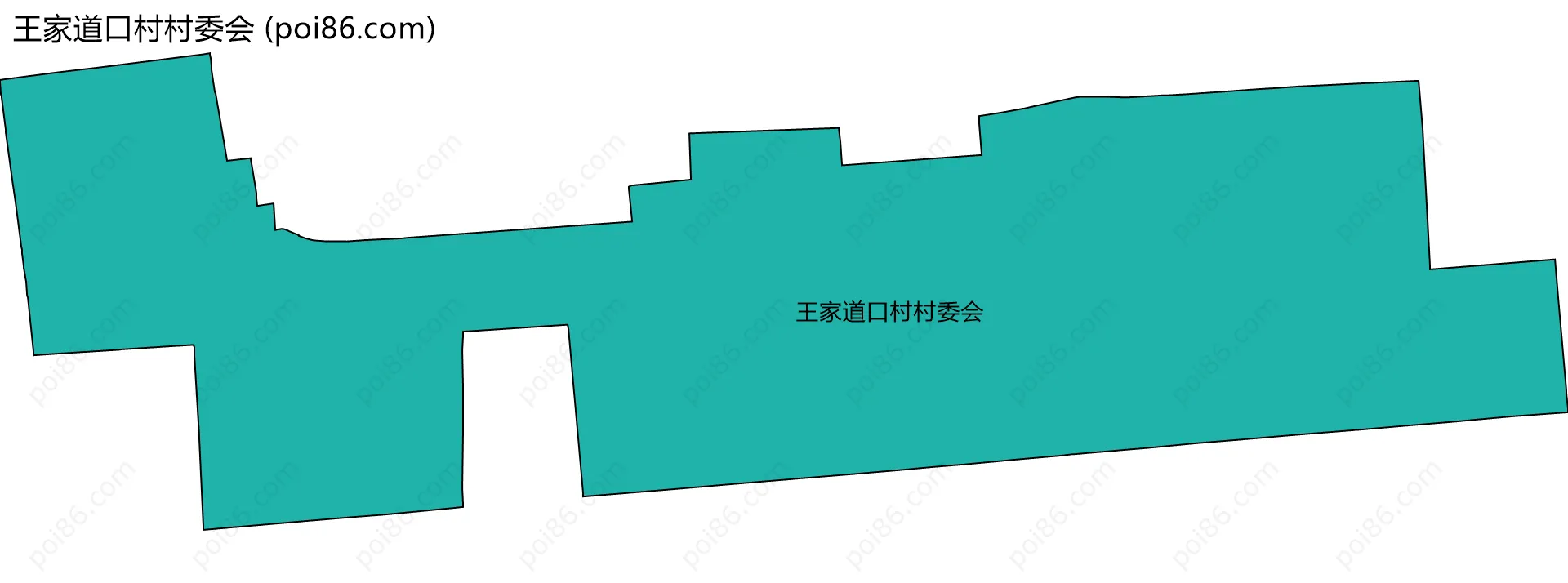 王家道口村村委会边界地图