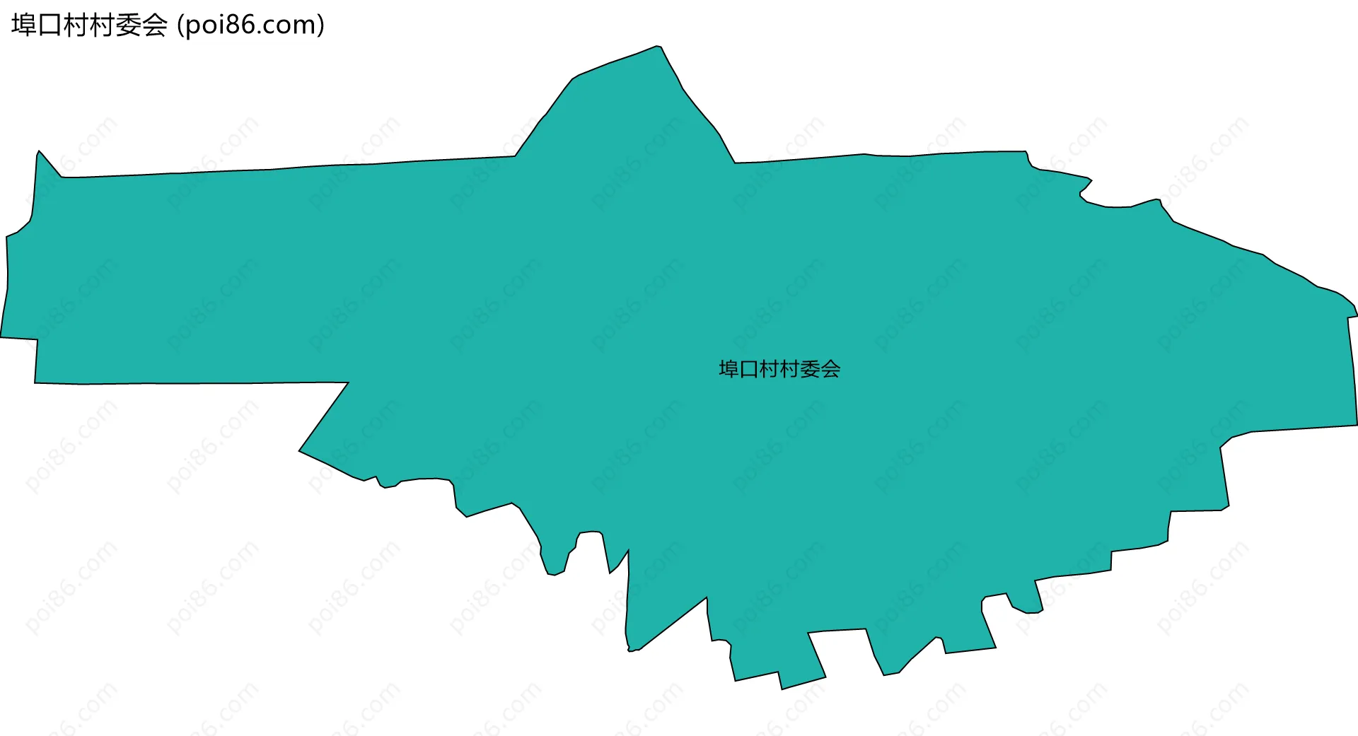 埠口村村委会边界地图
