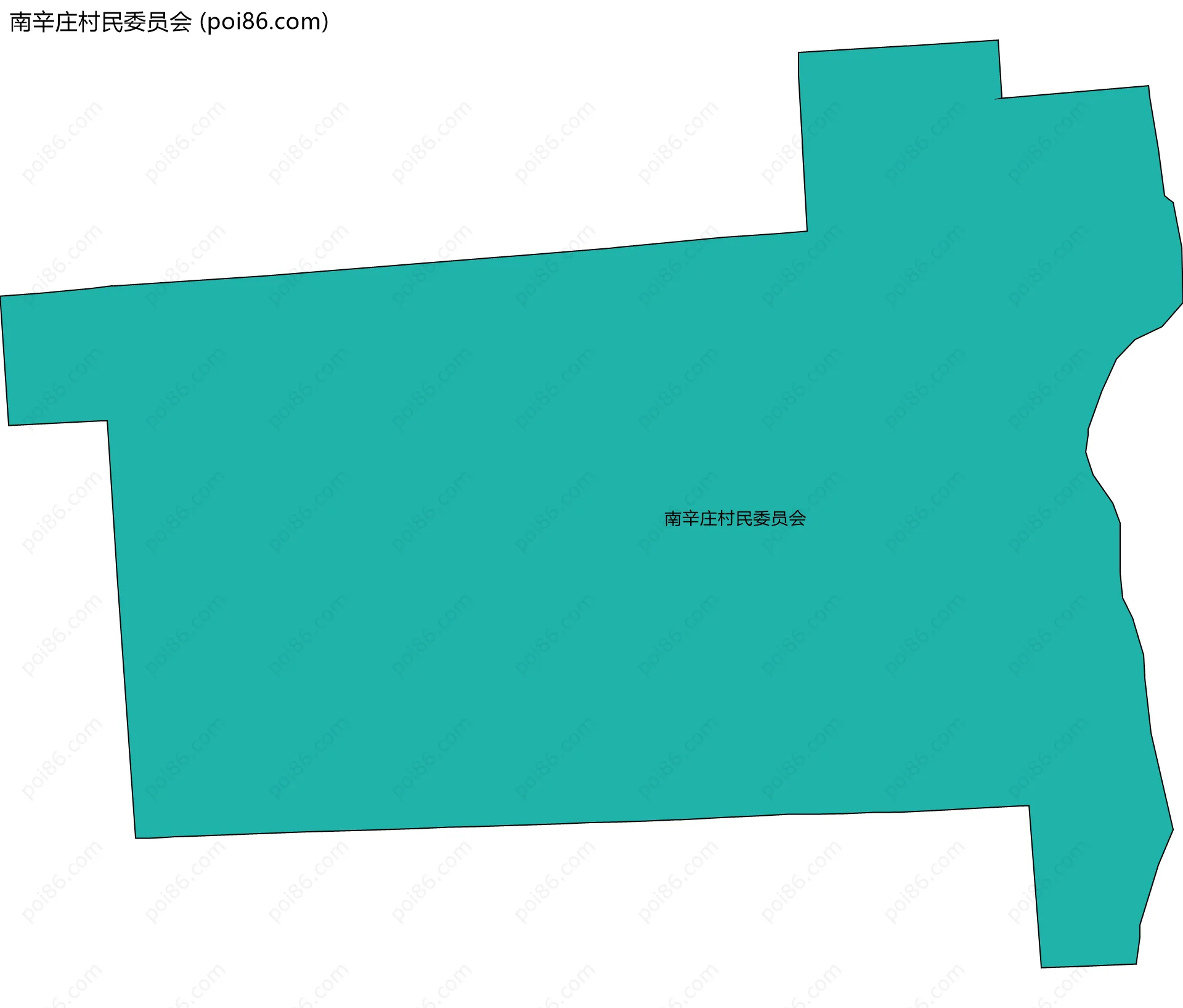 南辛庄村民委员会边界地图