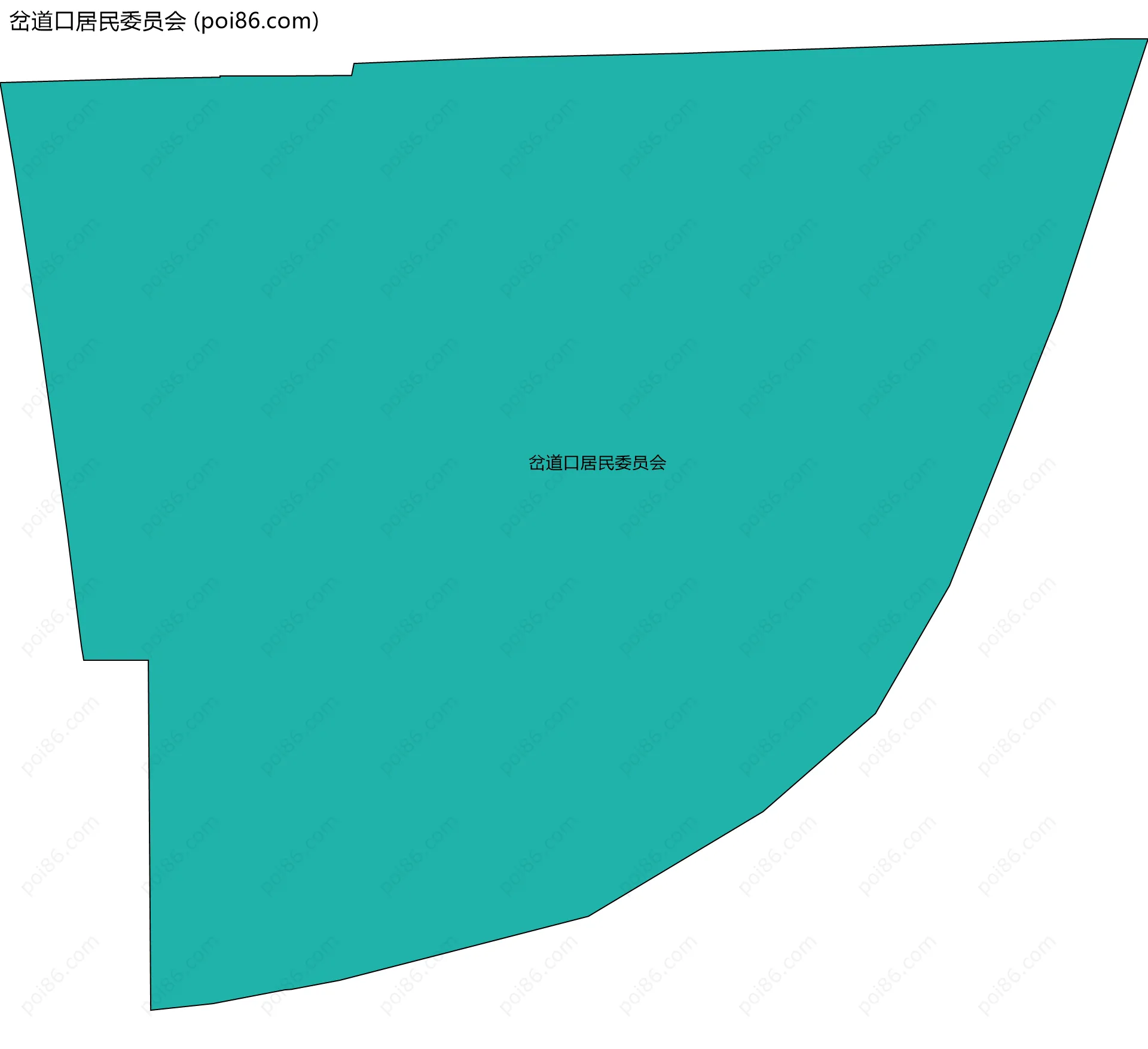 岔道口居民委员会边界地图