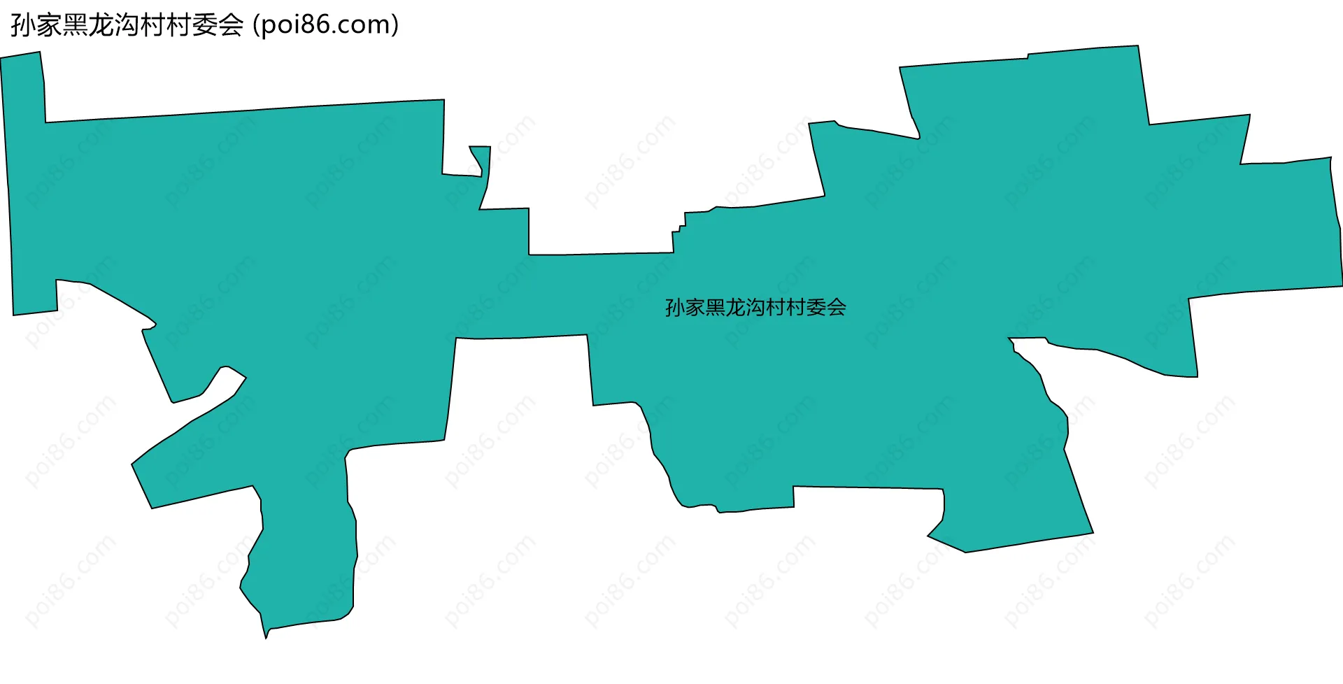 孙家黑龙沟村村委会边界地图