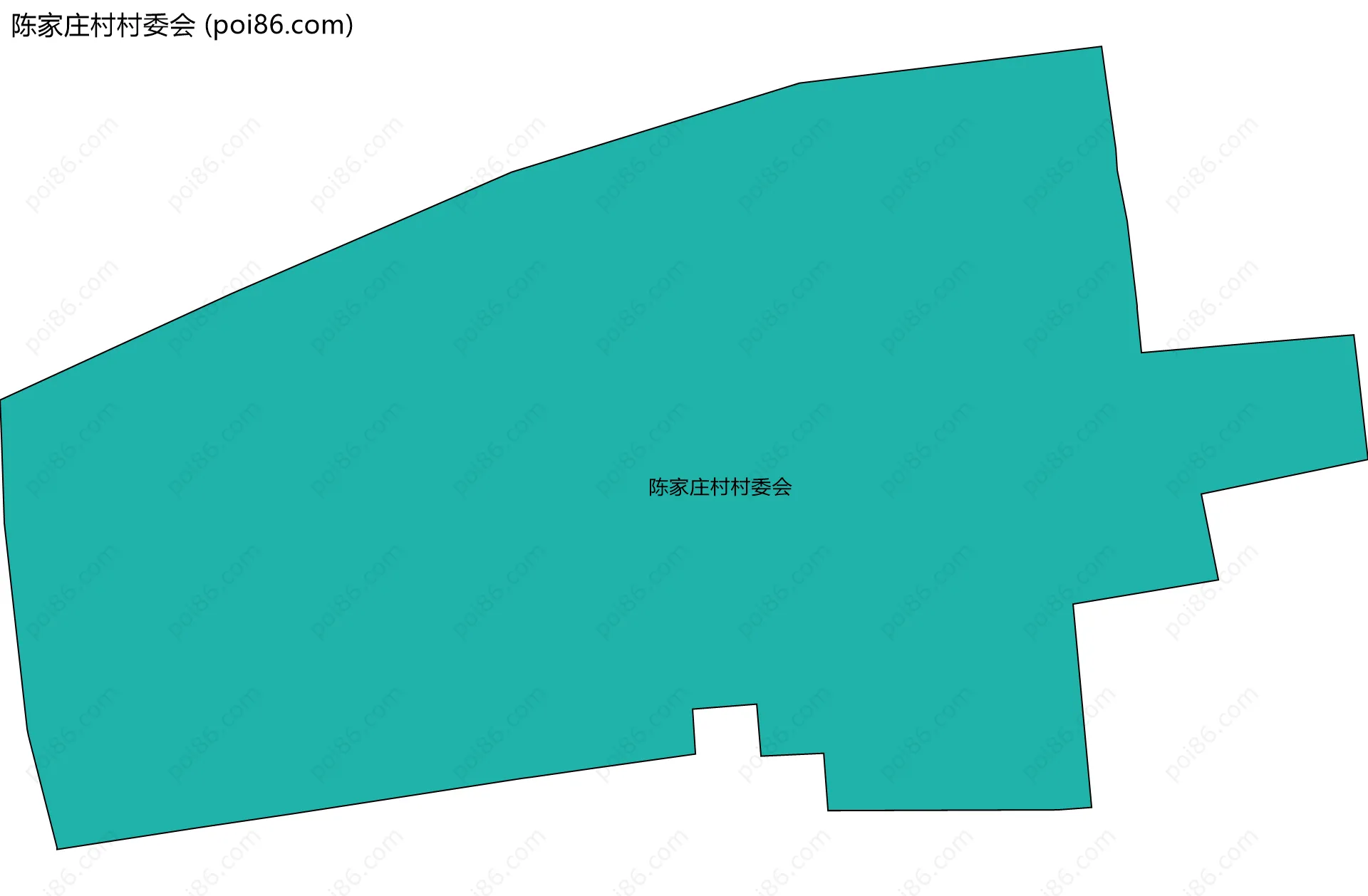 陈家庄村村委会边界地图