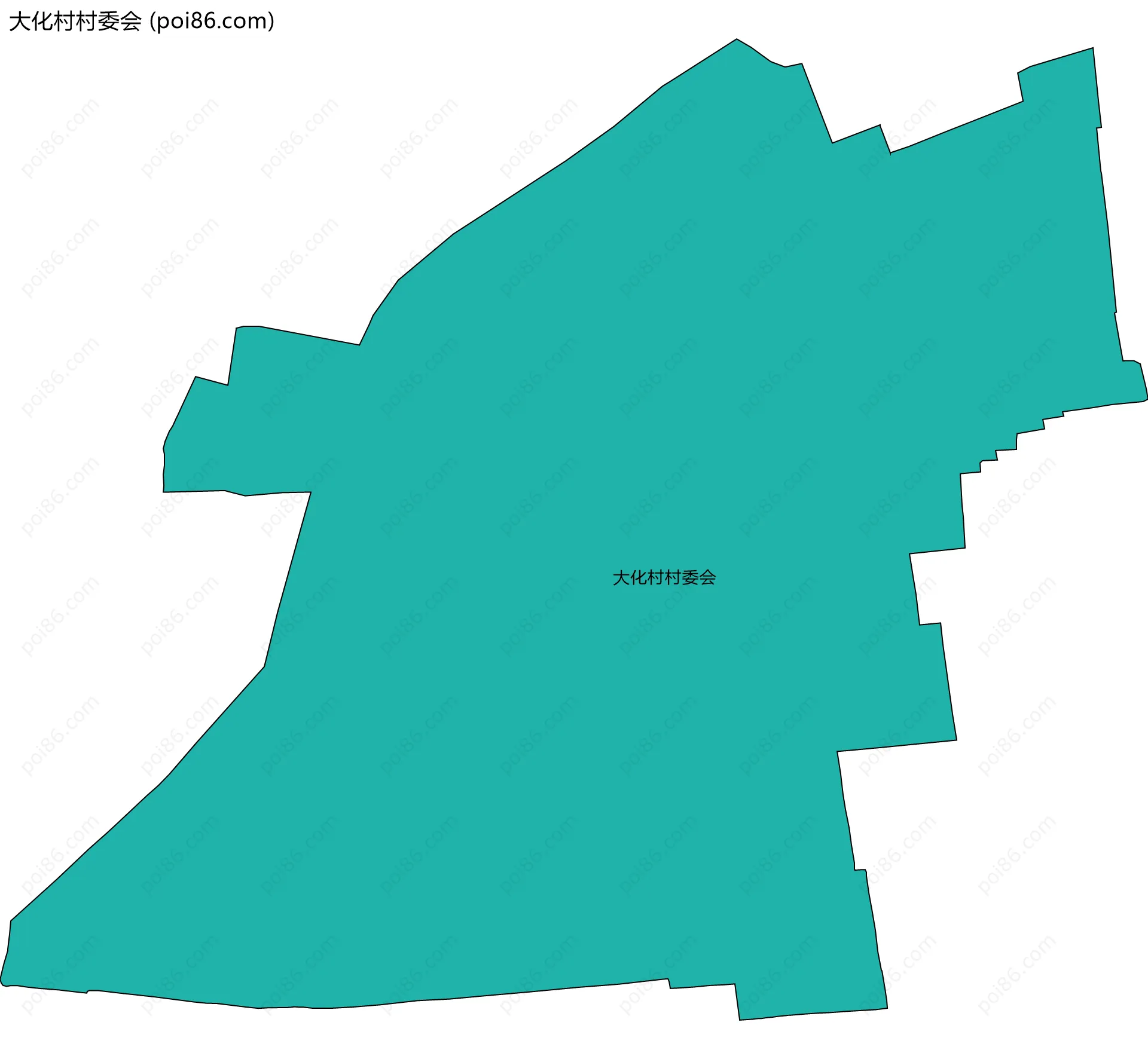 大化村村委会边界地图