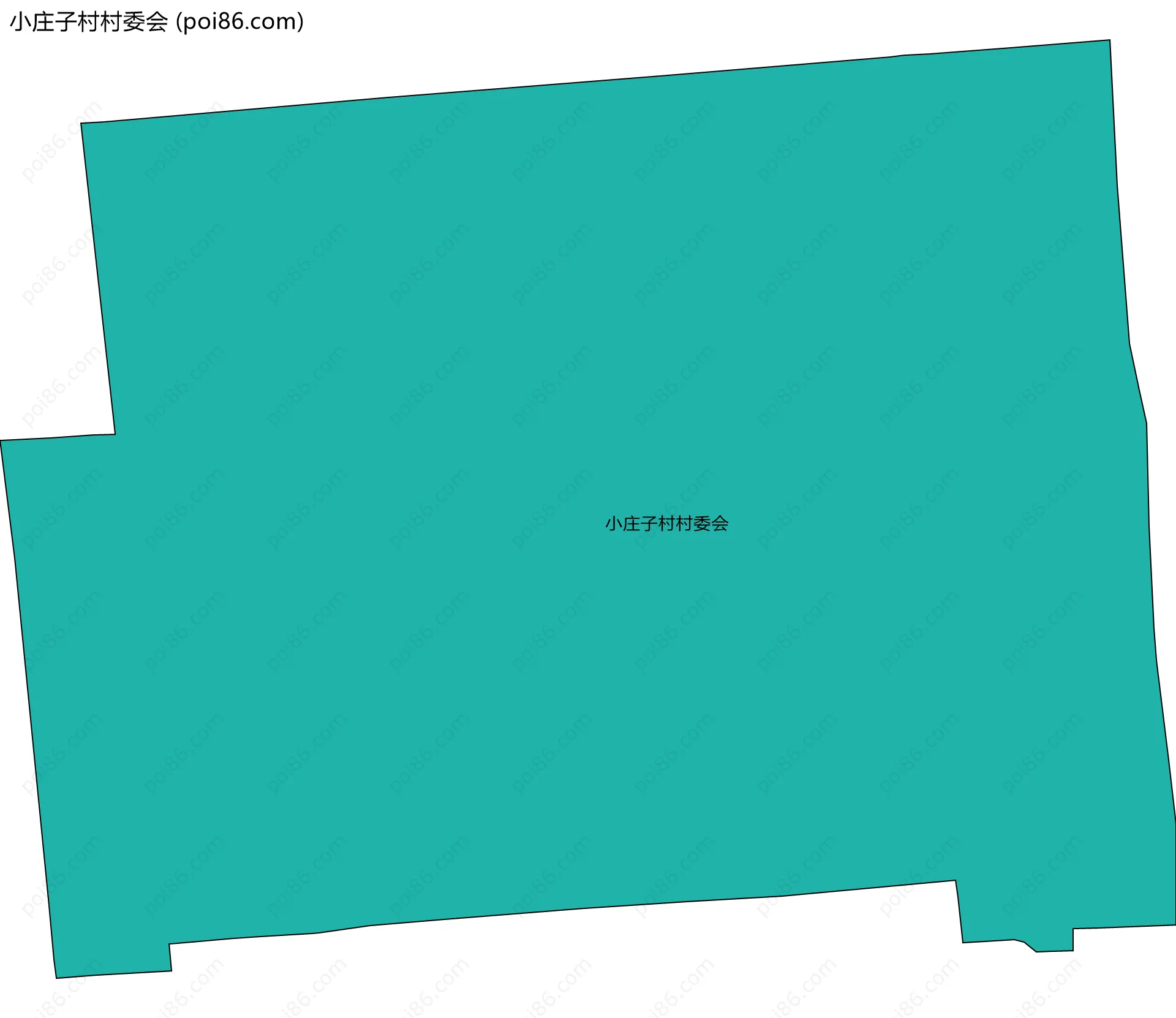 小庄子村村委会边界地图